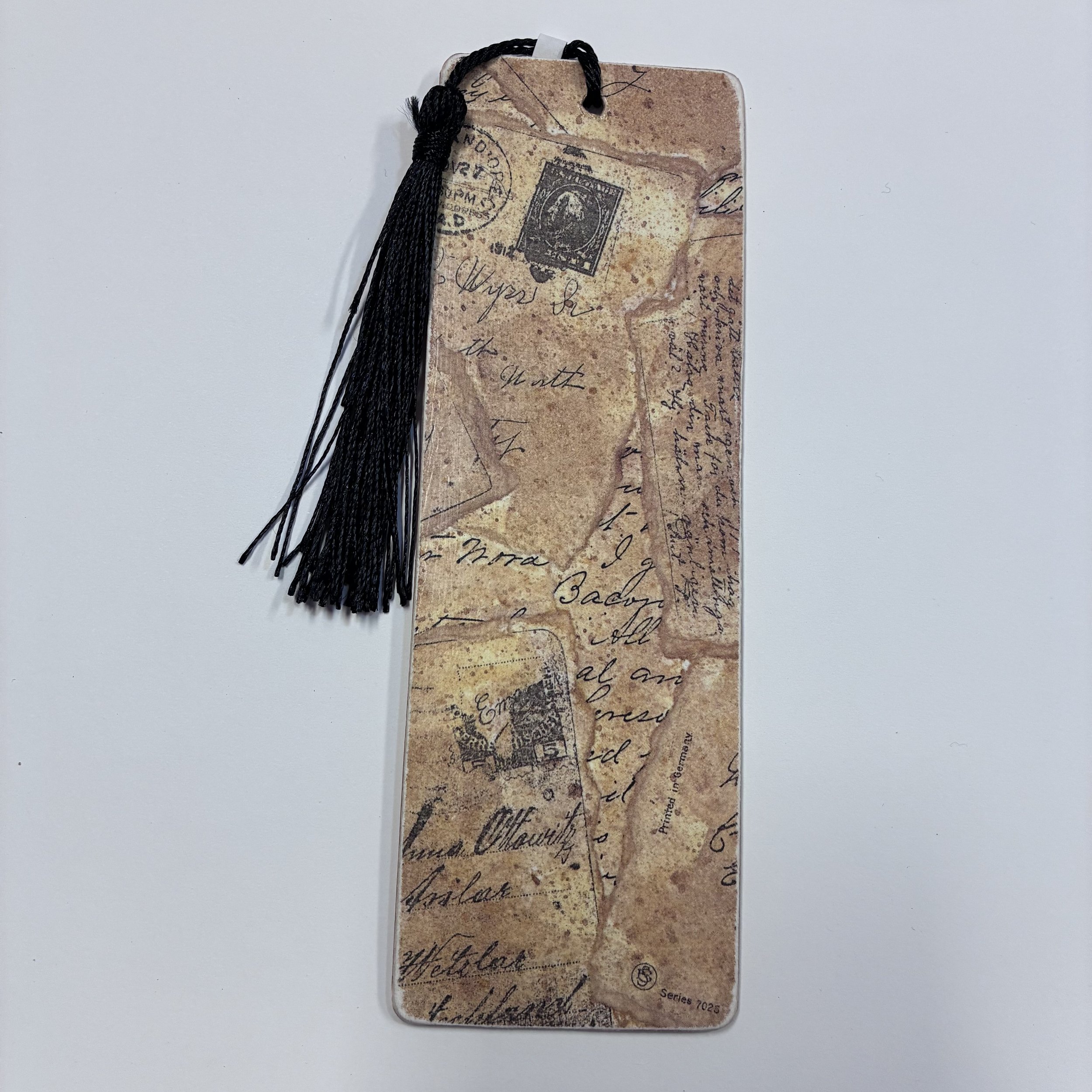 Wood Bookmarks - Black Tassels