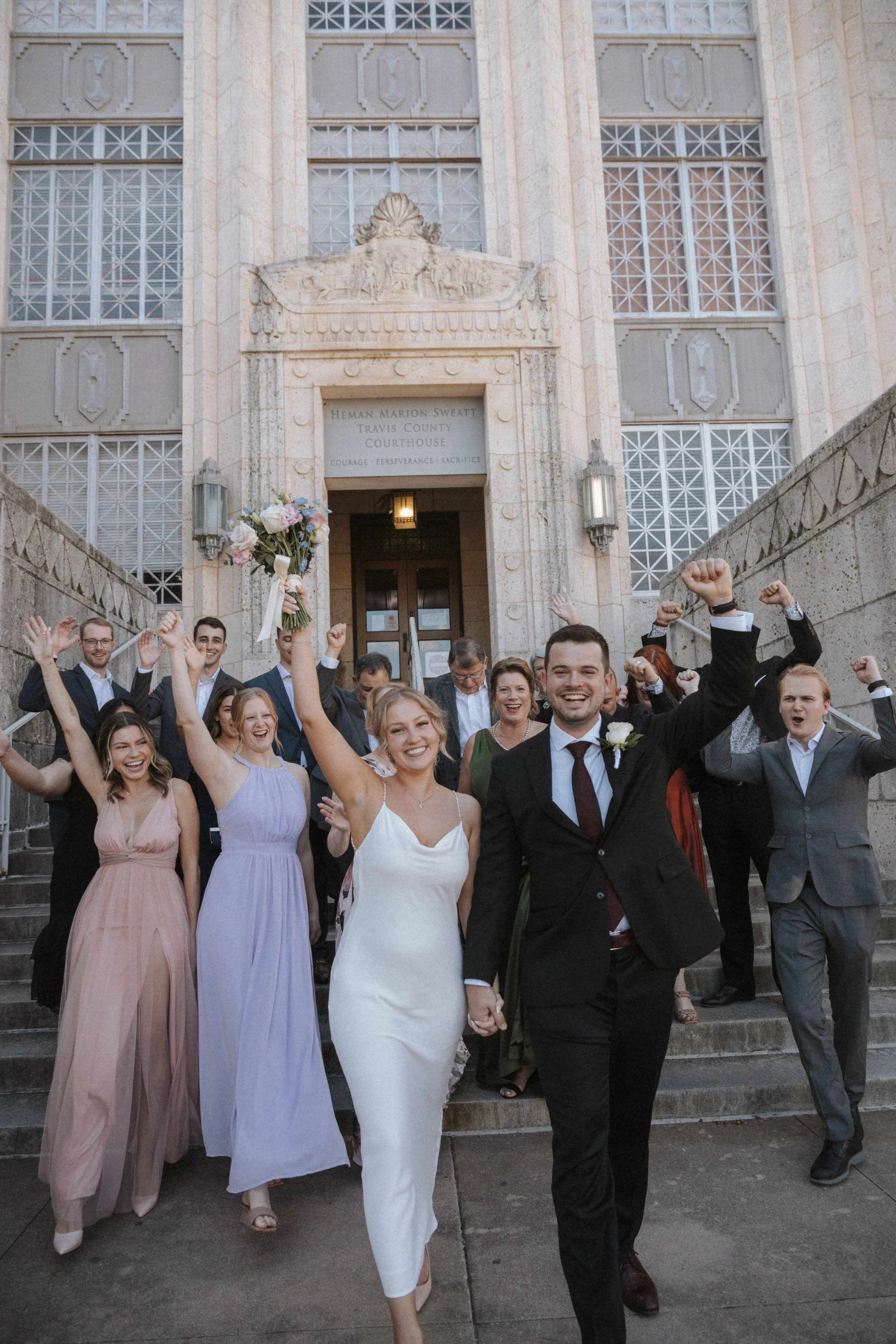 A Modern Courthouse Wedding