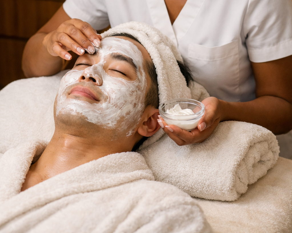 Man facial - beauty treatments by Sonya