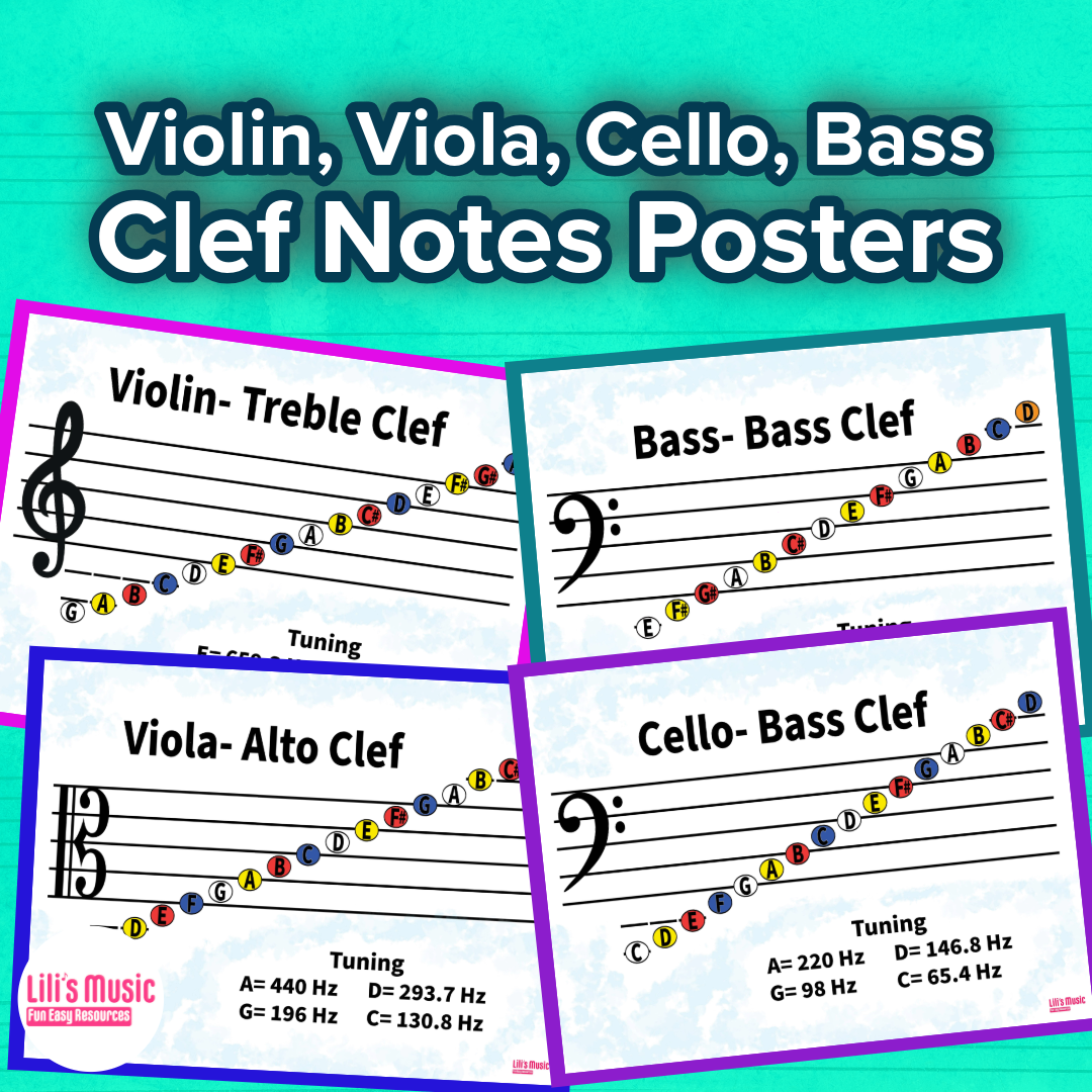 Cello Notes On The Strings Higher Positions Chart (Digital) — Lilis Music
