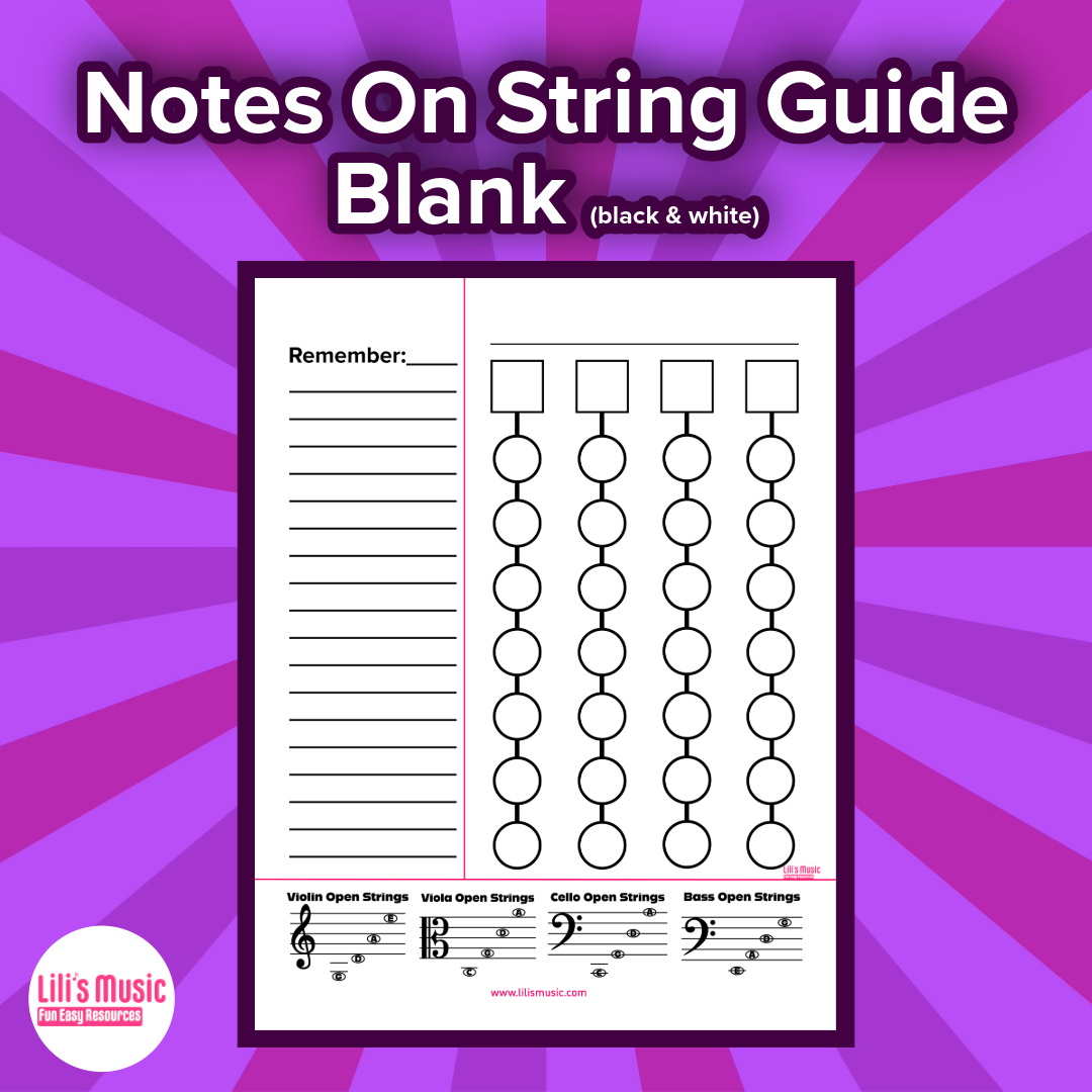 Notes on String Guide- Violin — Lilis Music