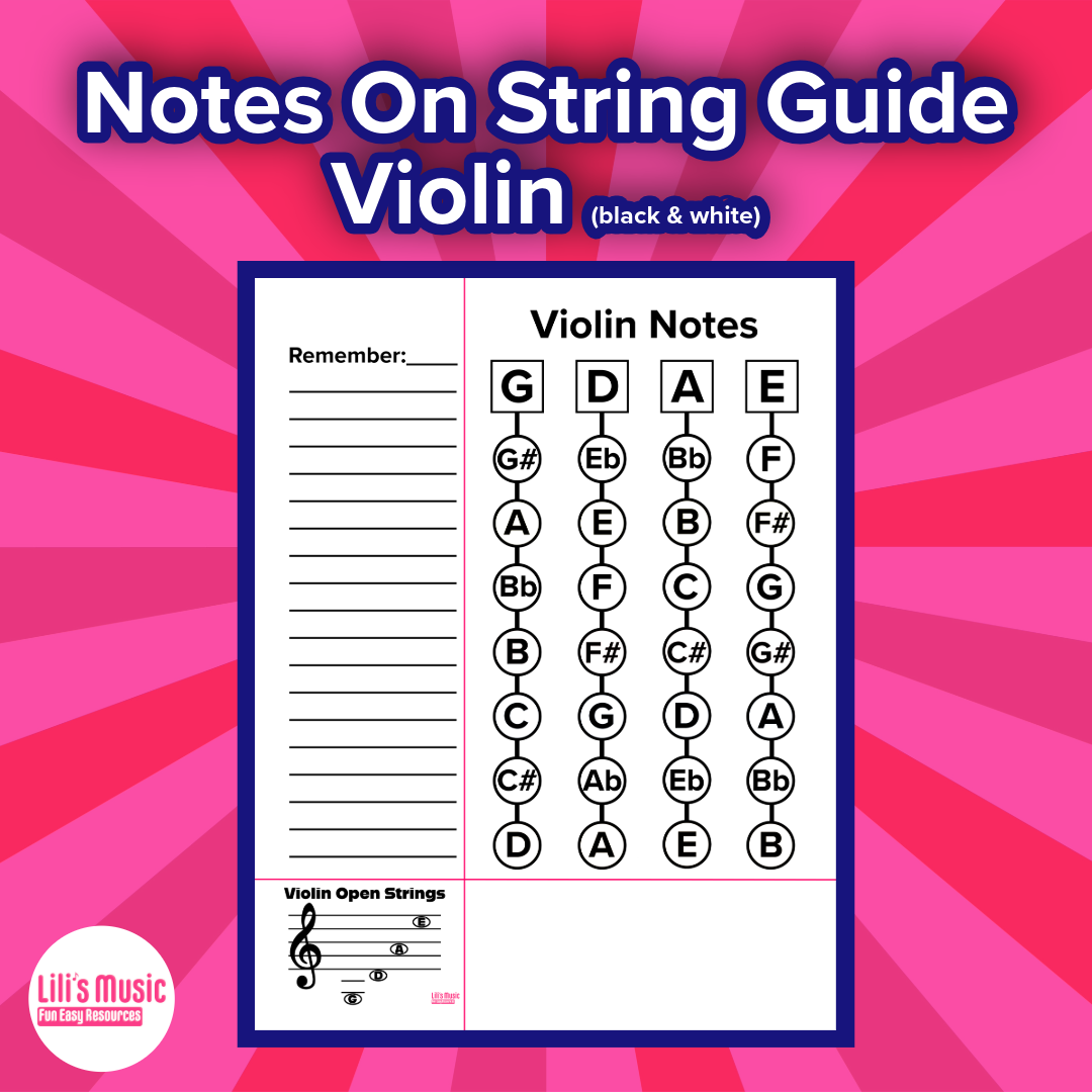 Violin Strings Chart