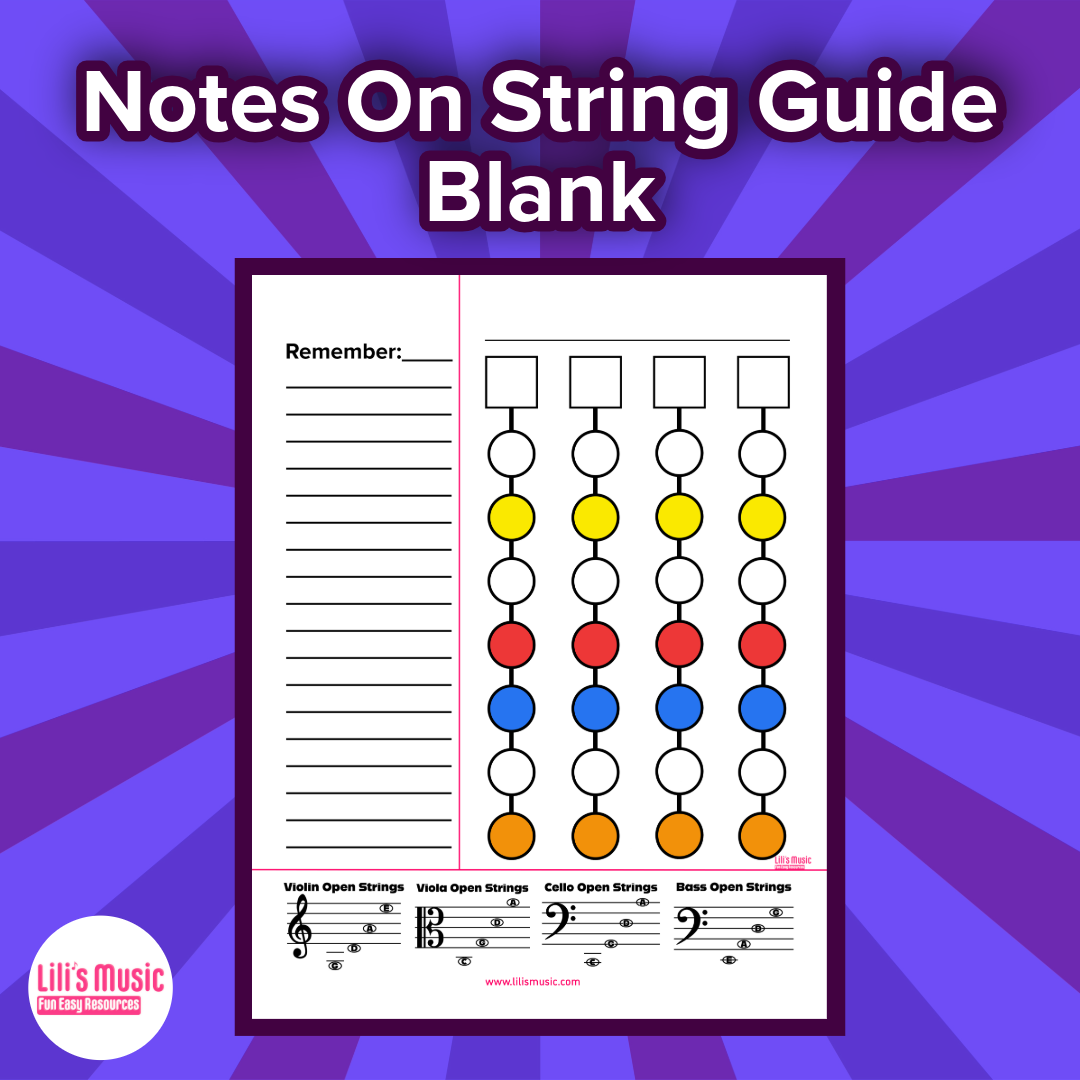 Notes on String Guide- Blank — Lilis Music