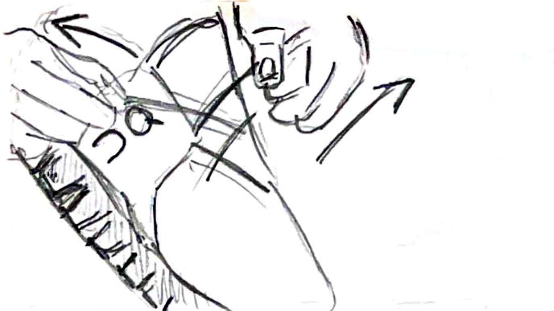 1. Fast CU of On shoe laces being tied with audible "zip"