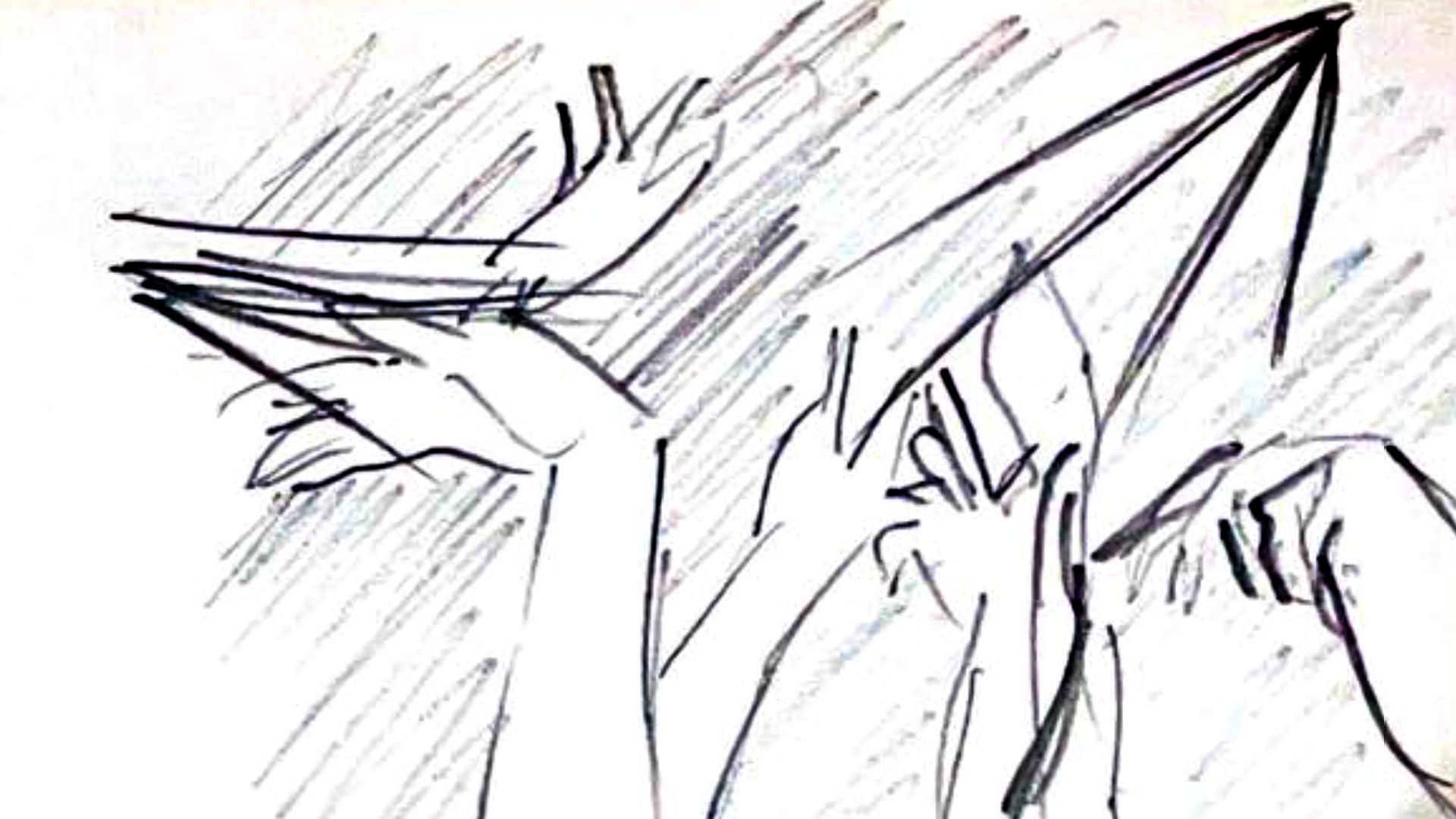 20. CU of hands dancing under the strobs lights