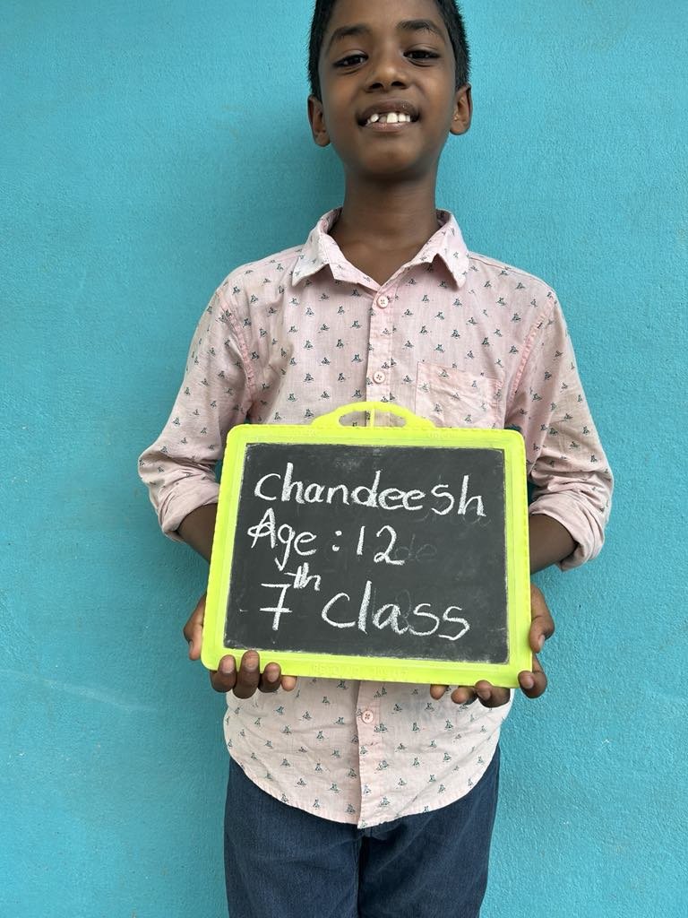 Chandeesh and Rakesh are siblings whose parents live along the bank of the Krishna River, where there is no school available nearby. In order to attend school, the children would have to cross the river each day, which is unsafe and unreliable. Becau