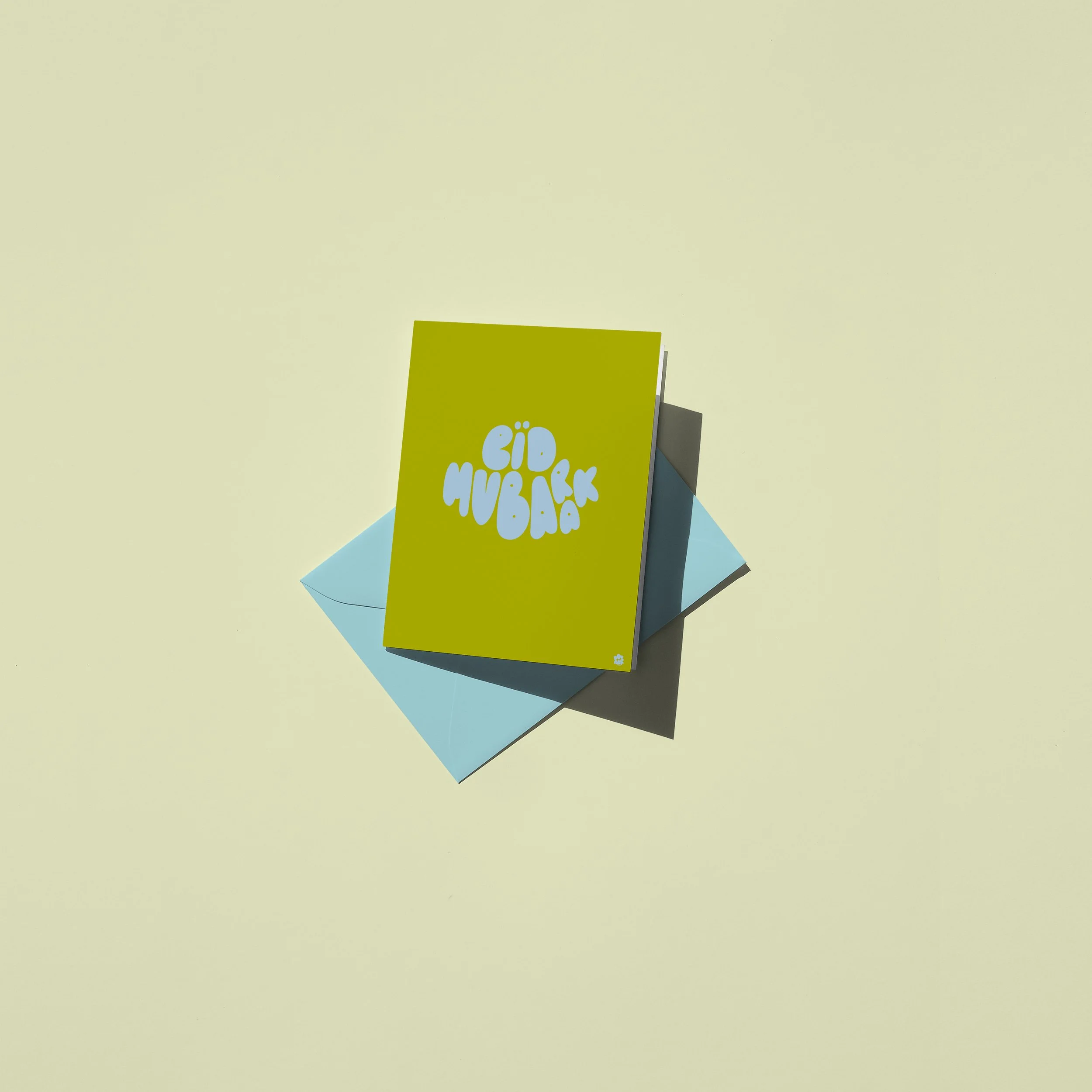 Carte Eïd Mubarak pistachio