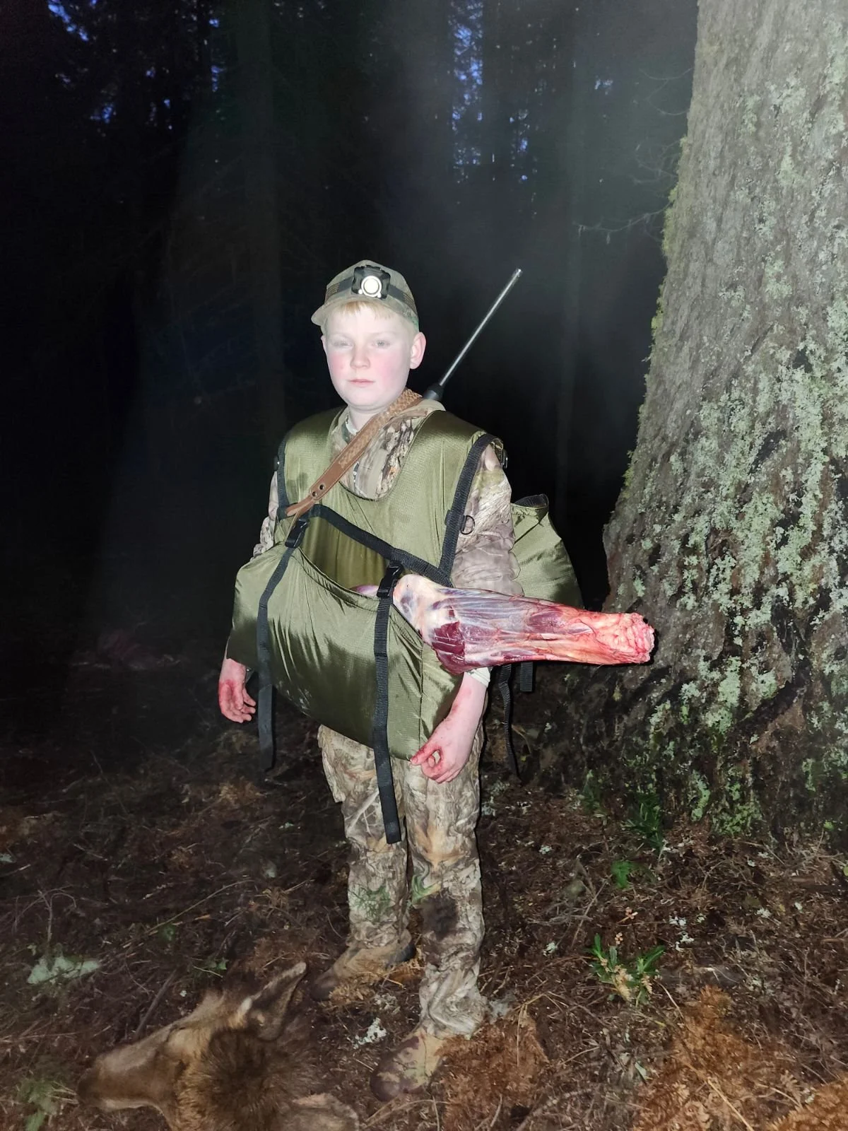 Kade with Pack Out Bags.JPG