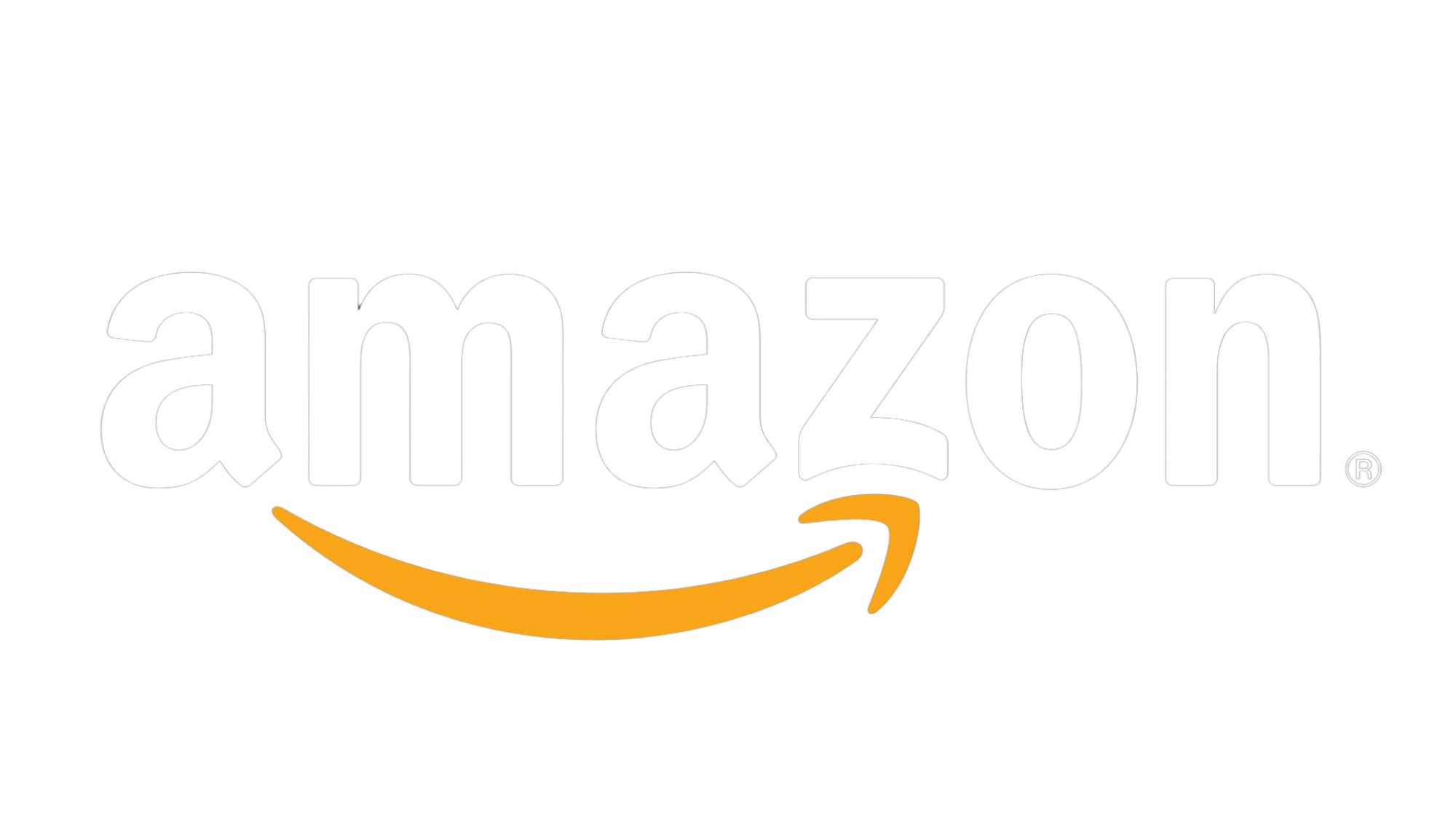Amazon logo with a yellow arrow under the word on a black background.