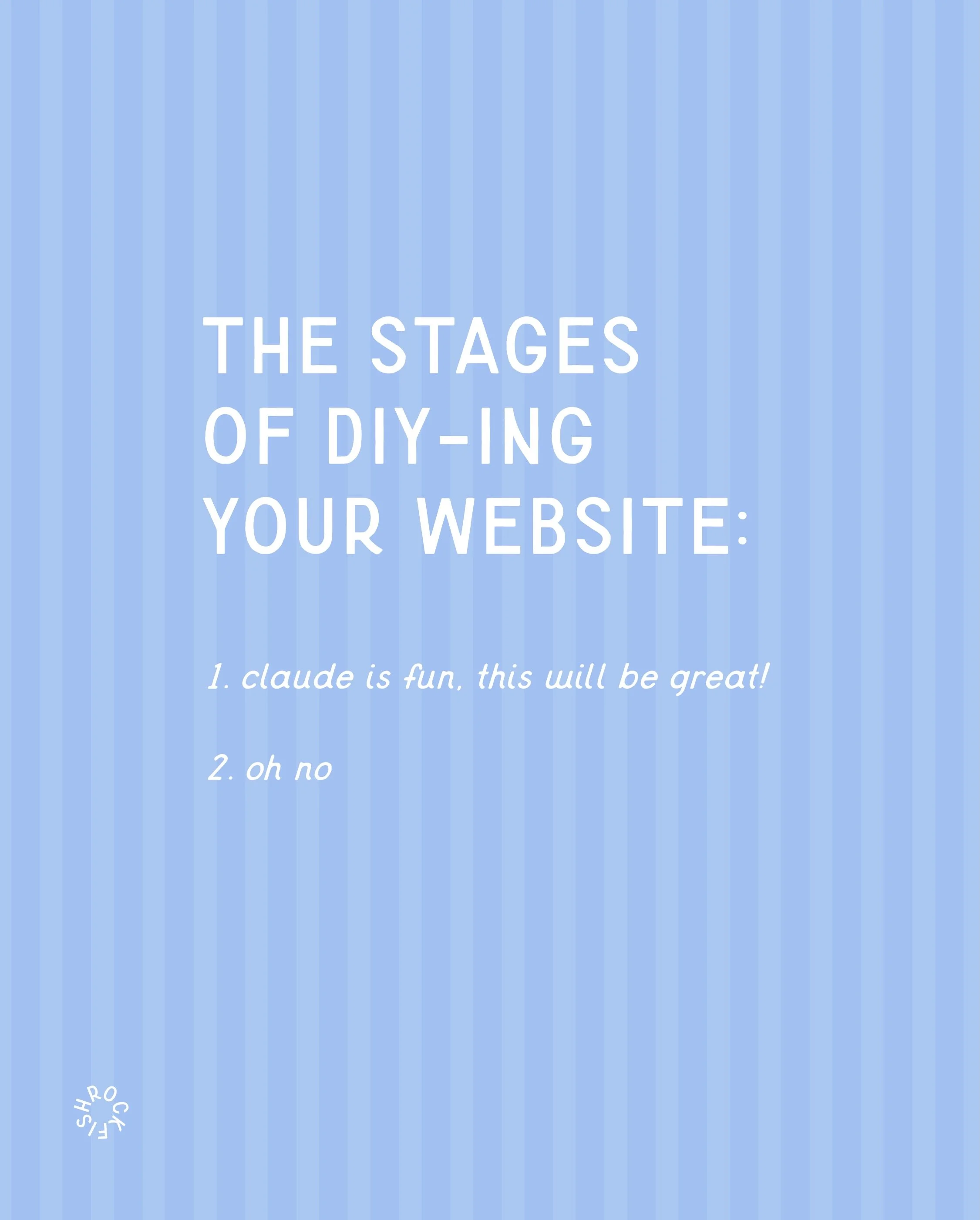 Let me save you the headache&hellip;  Work with me instead. 🙋🏼&zwj;♀️

I get it. When Claude can seemingly build you a website in minutes, hiring a professional web designer can feel like a big investment.

But your website isn&rsquo;t something th