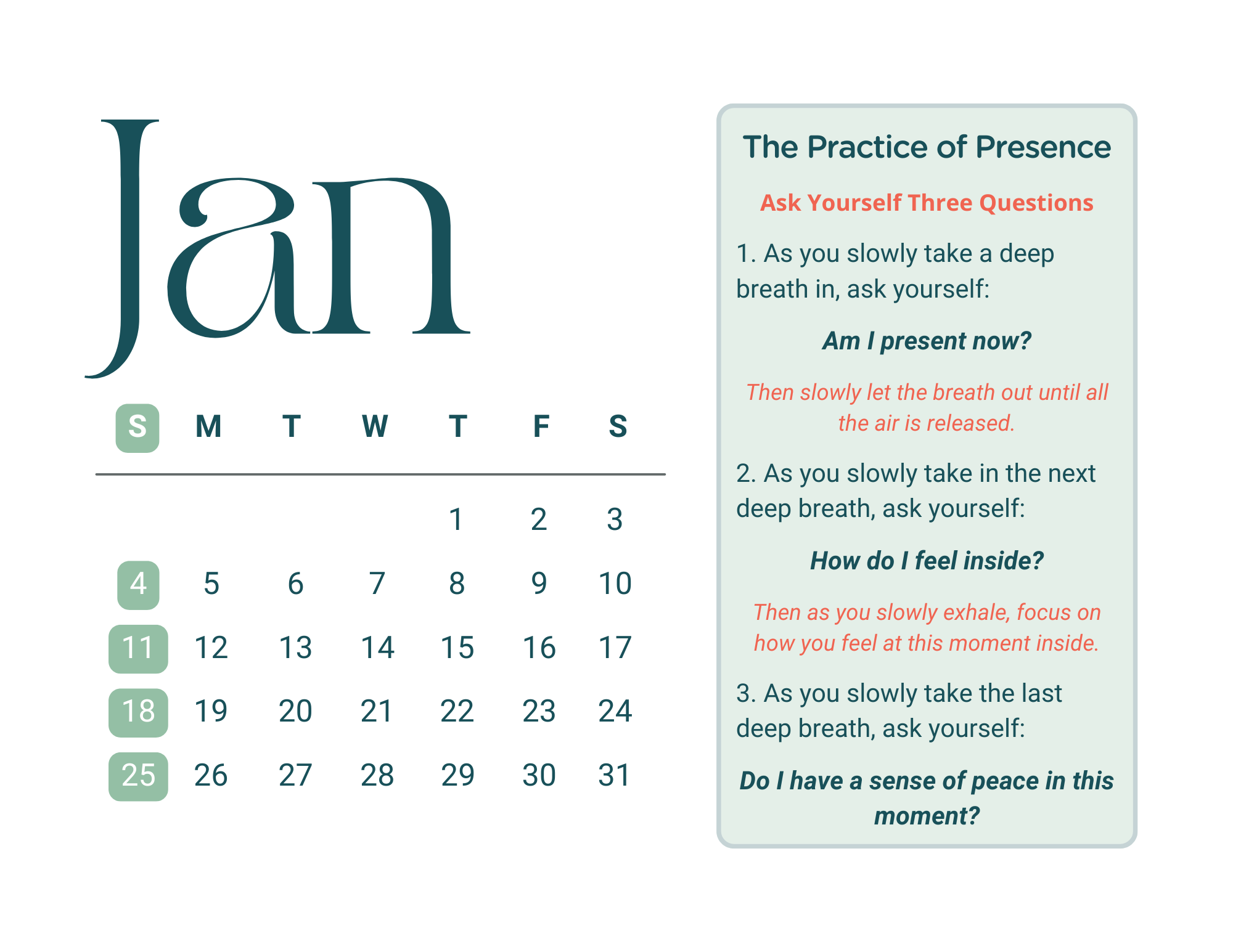 Start the Practice of Presence in 2026 | Free Choosing Presence ...