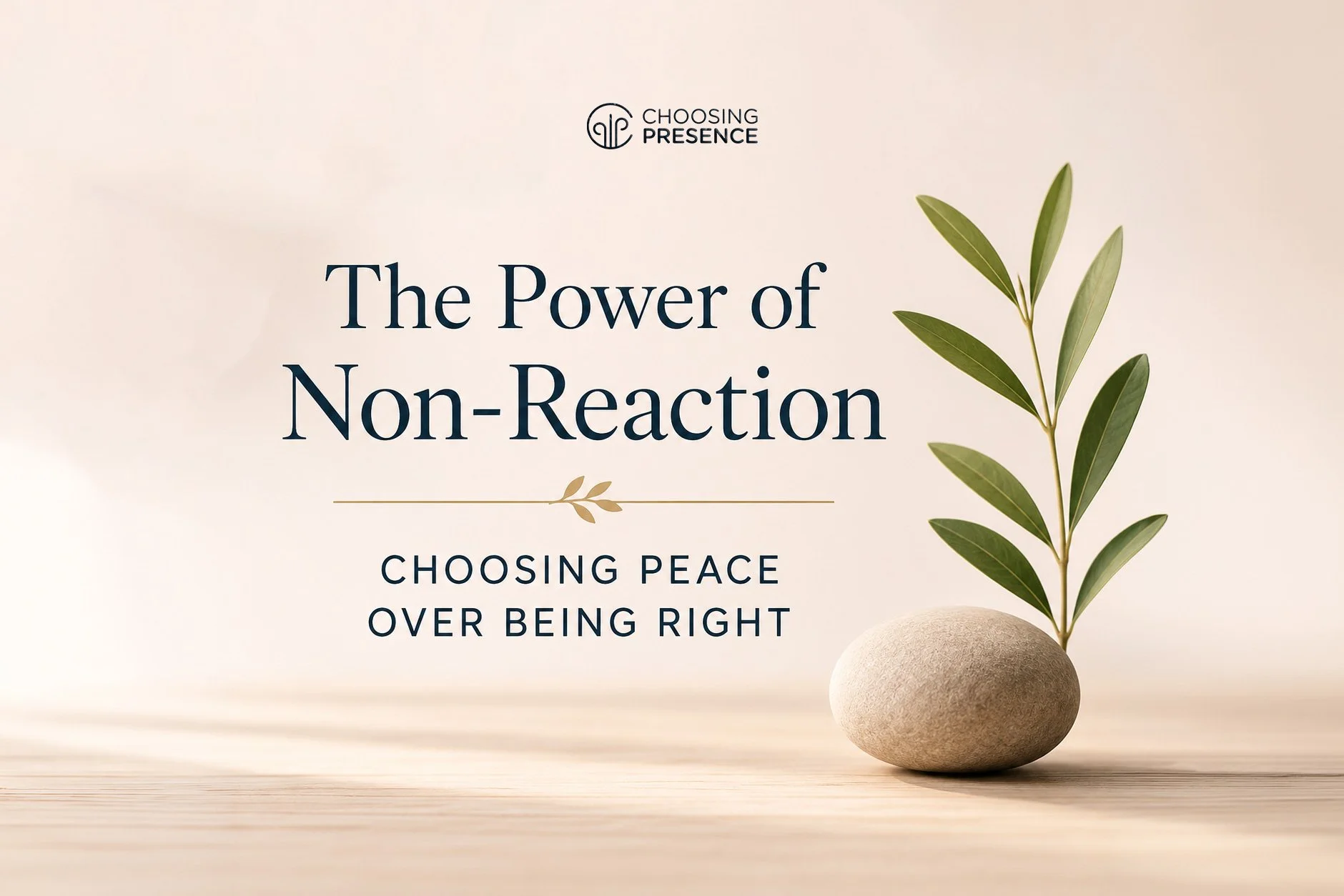 The Power of Non-Reaction: Choosing Peace Over Being Right