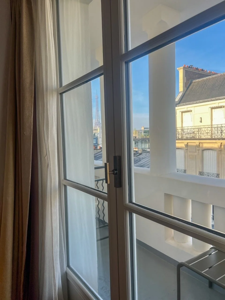 Eiffel Tower view from hote room