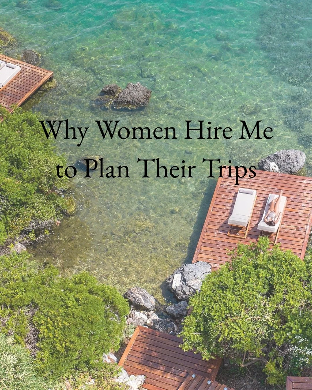 Because every woman deserves a fabulous vacation 🥂

Every trip I plan is shaped by my own solo travel experiences. 

I&rsquo;ve traveled solo and I understand what women need to feel comfortable, confident and at ease.

As a Pro Certified Travel Adv