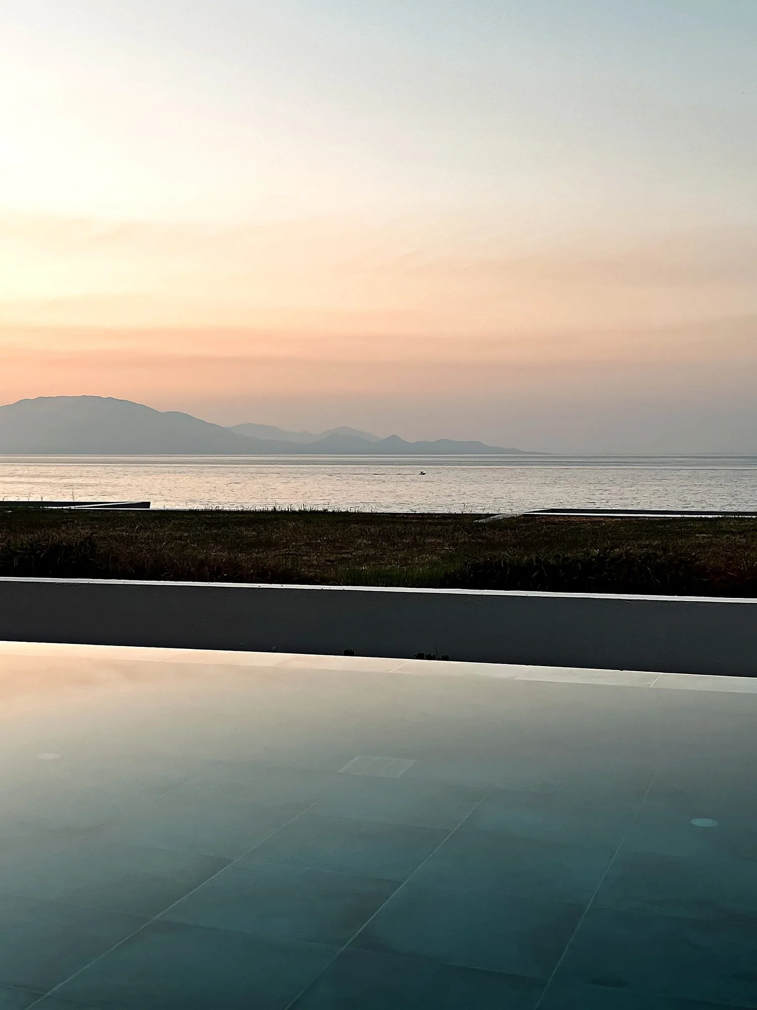 Dining Solo in Zakynthos a luxury experience at Melia Fine Dining at Lesante Blu. Image of sunset