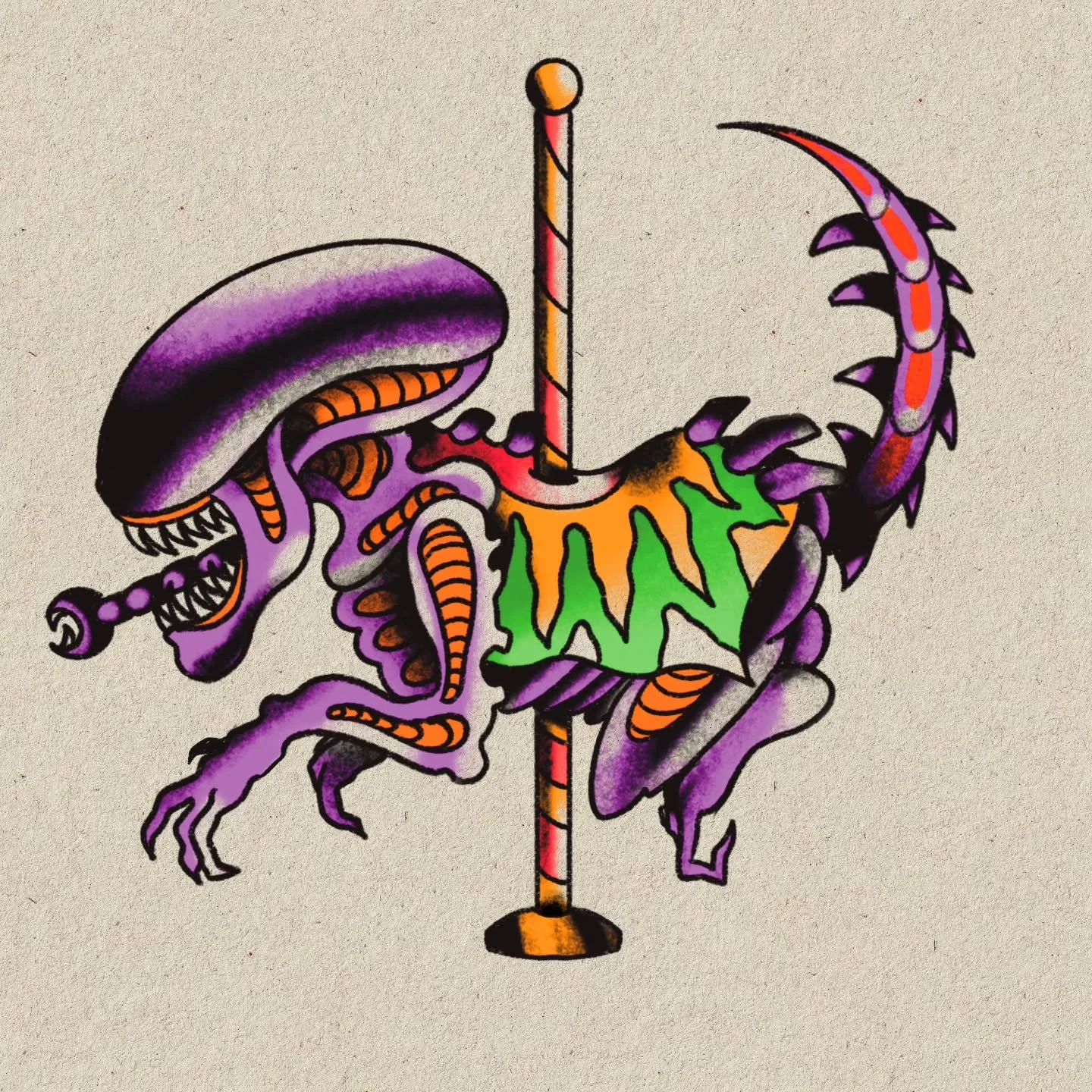 Ride the carousel of terror!

I saw some cute carousel tatts and thought I'd love to do some creepy-cute. Here are some of my favorite spooky monsters from spooky sci-fi.

I'd love to tattoo any of these or your ideas too! 

#tattoo #tattooflash #xen