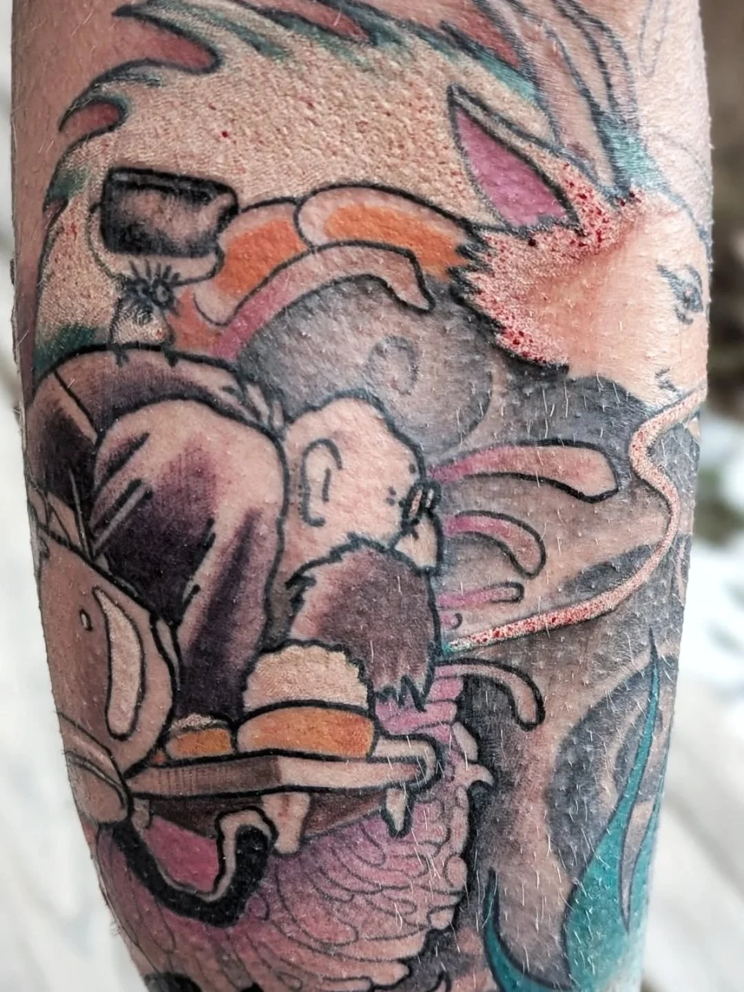 Progress on @westbound_photo yippie!

#tattooprocess #workinprogress #spiritedawaytattoo