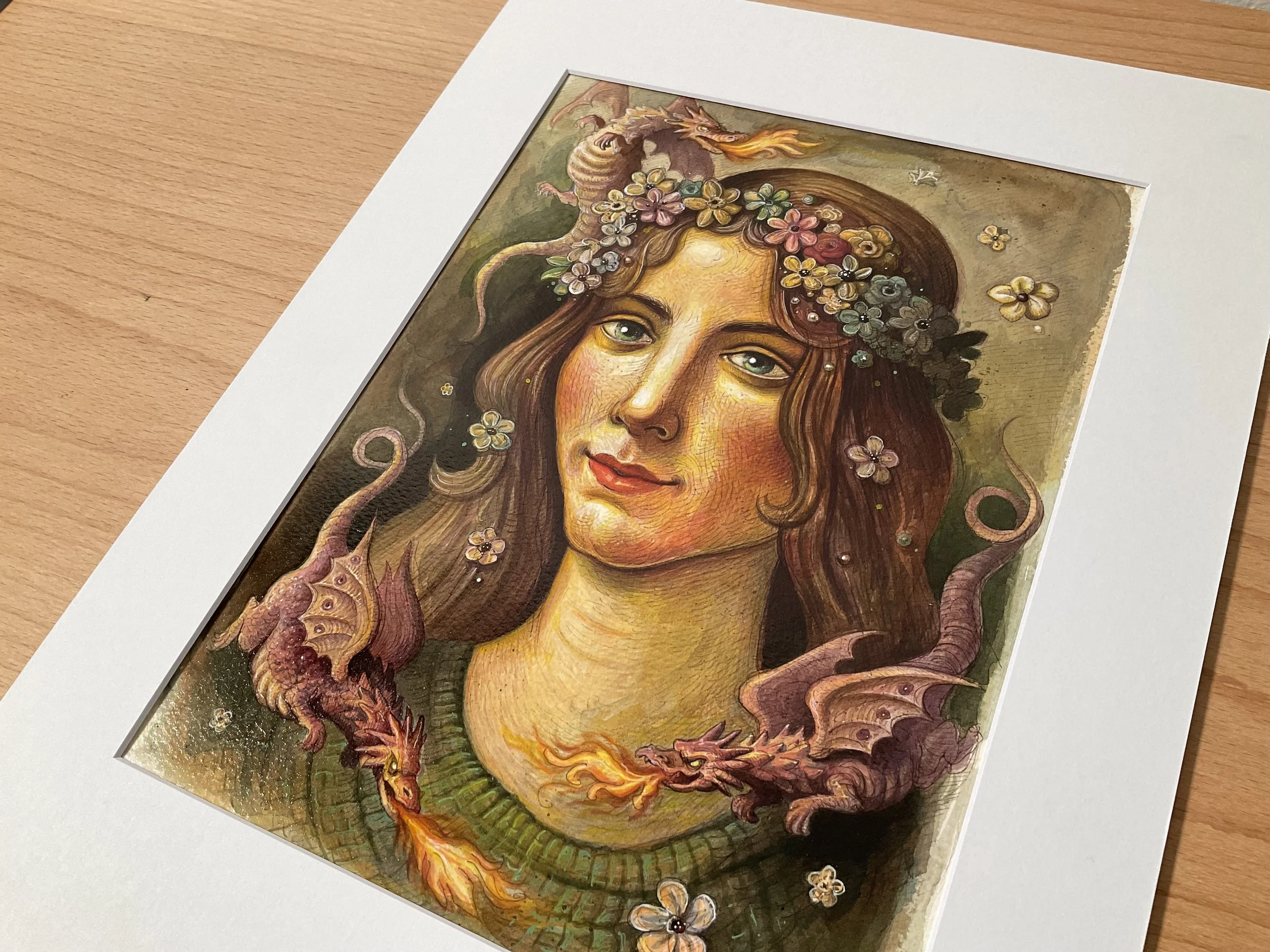 Flora and the dragons (2024) - White Mat 2.jpeg