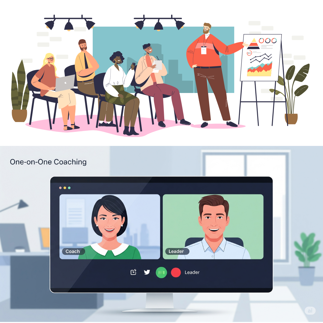¿Coaching o Training? La clave para el desarrollo del líder de hoy