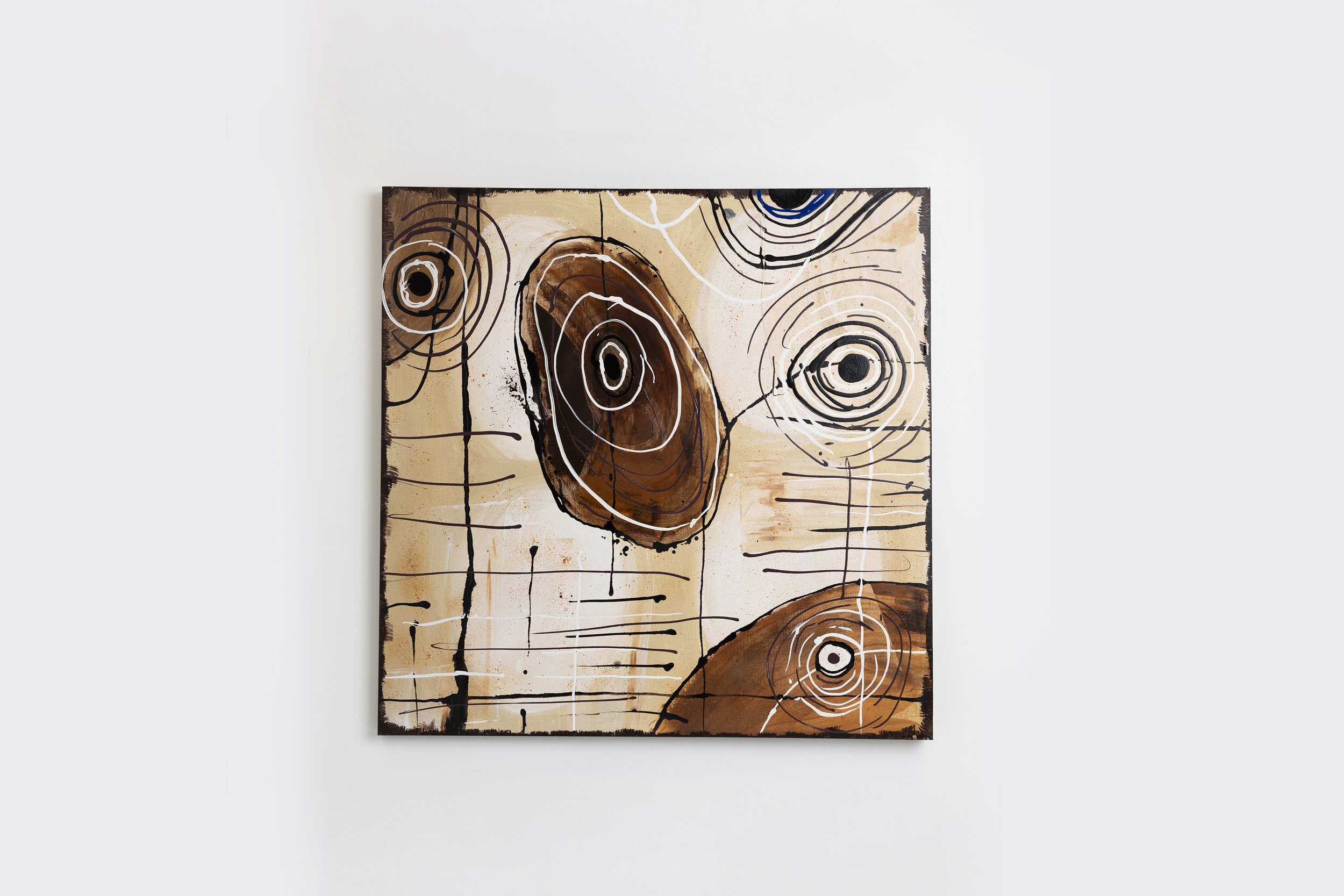 Cocoa Amoeba | Acrylic On Canvas | 48W x48H x1D