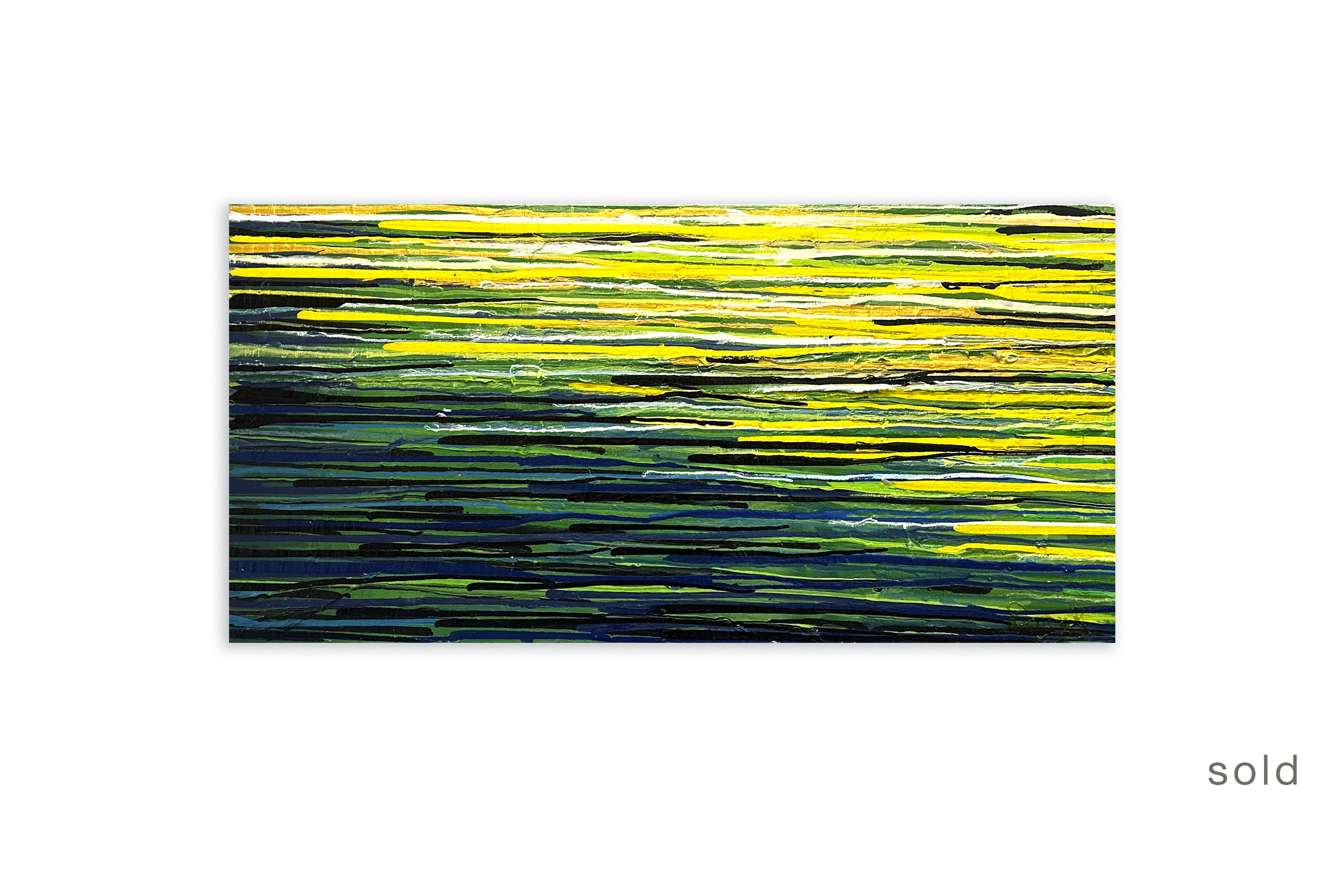 7-Up Explosion | Acrylic On Canvas | 48W x 24H x 1D | Sold