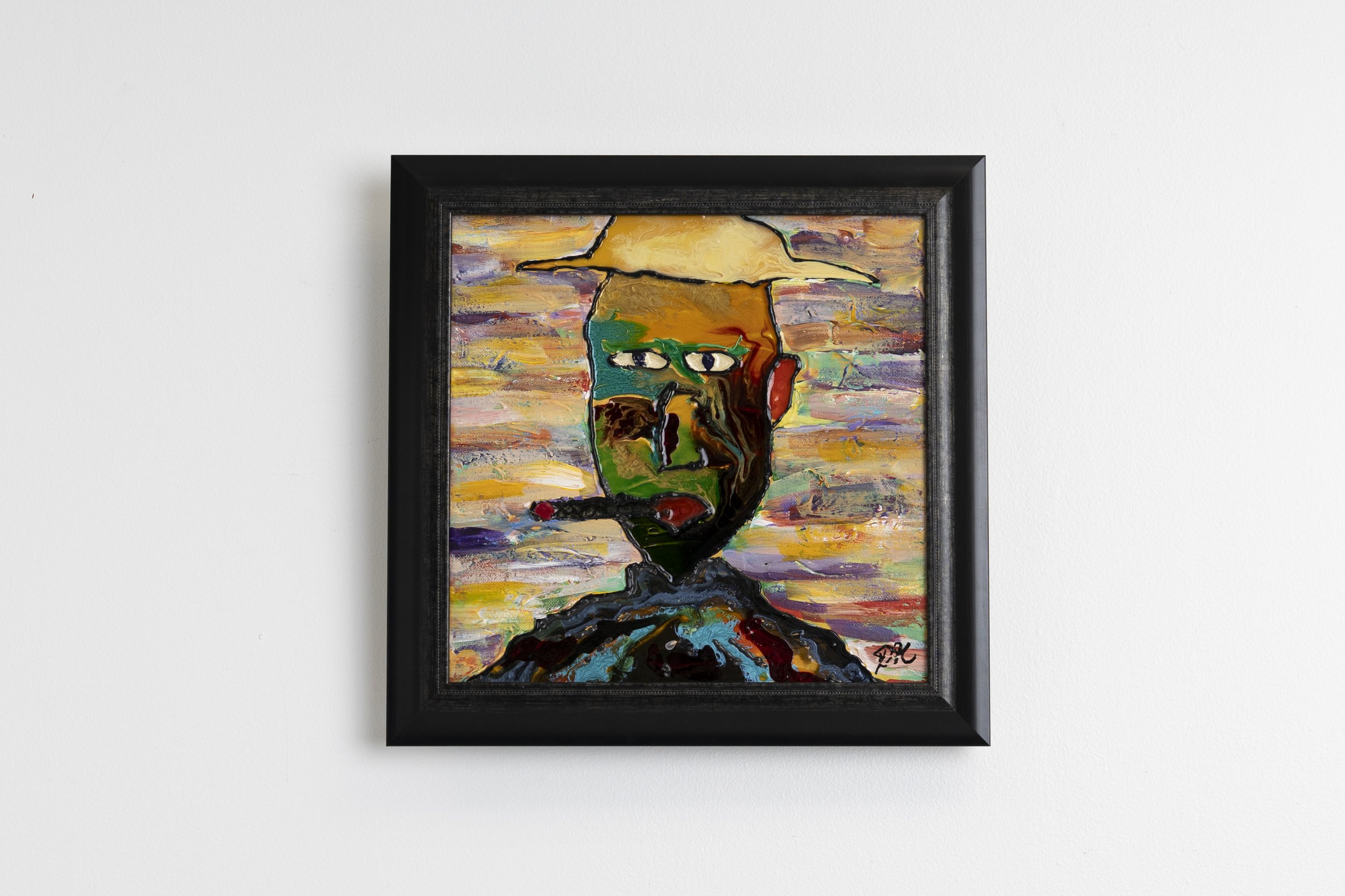 Sam | No. 5 | Acrylic On Canvas | 15W x 15H | Framed