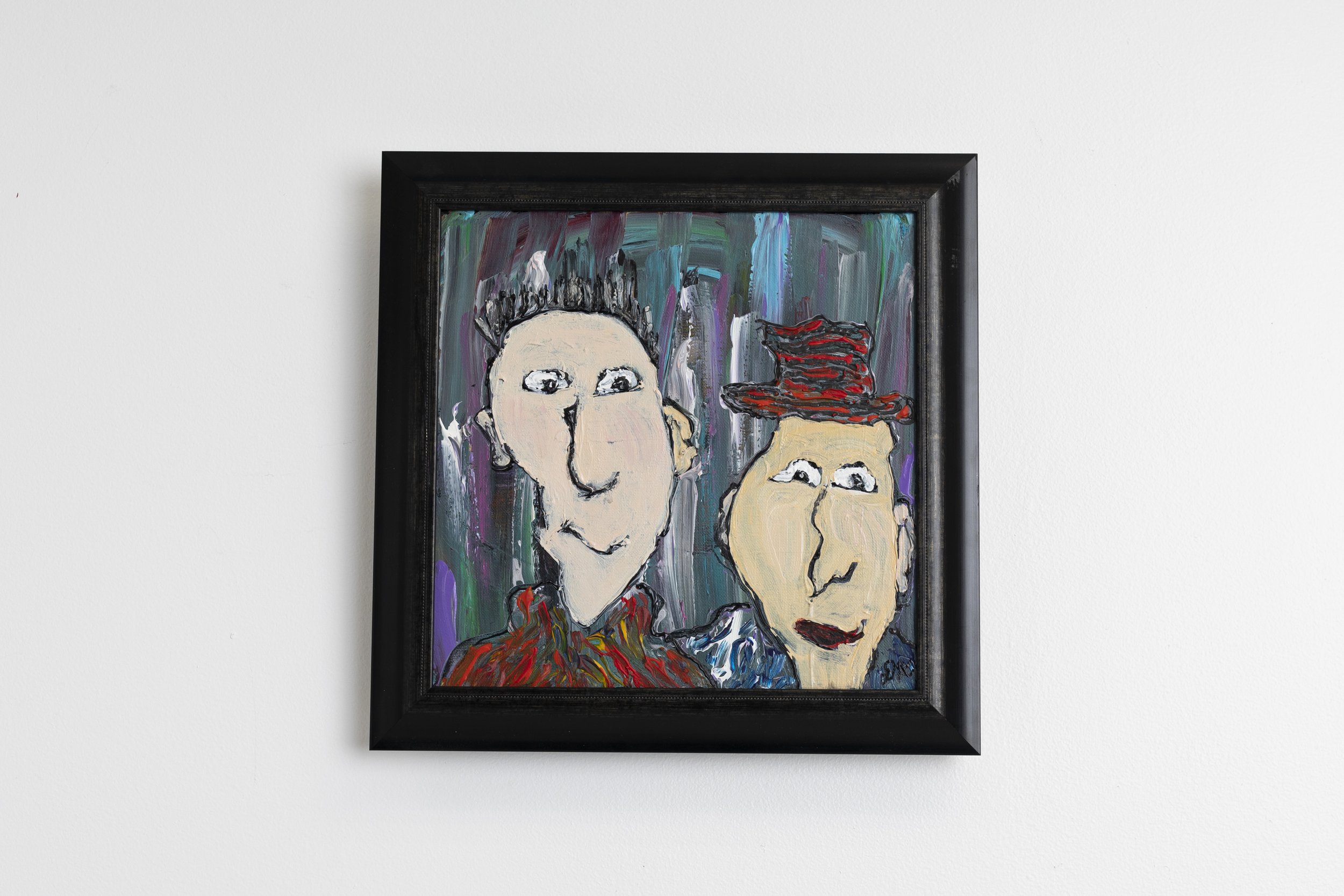 Old Happy | No. 6 | Acrylic On Canvas | 15W x 15H | Framed