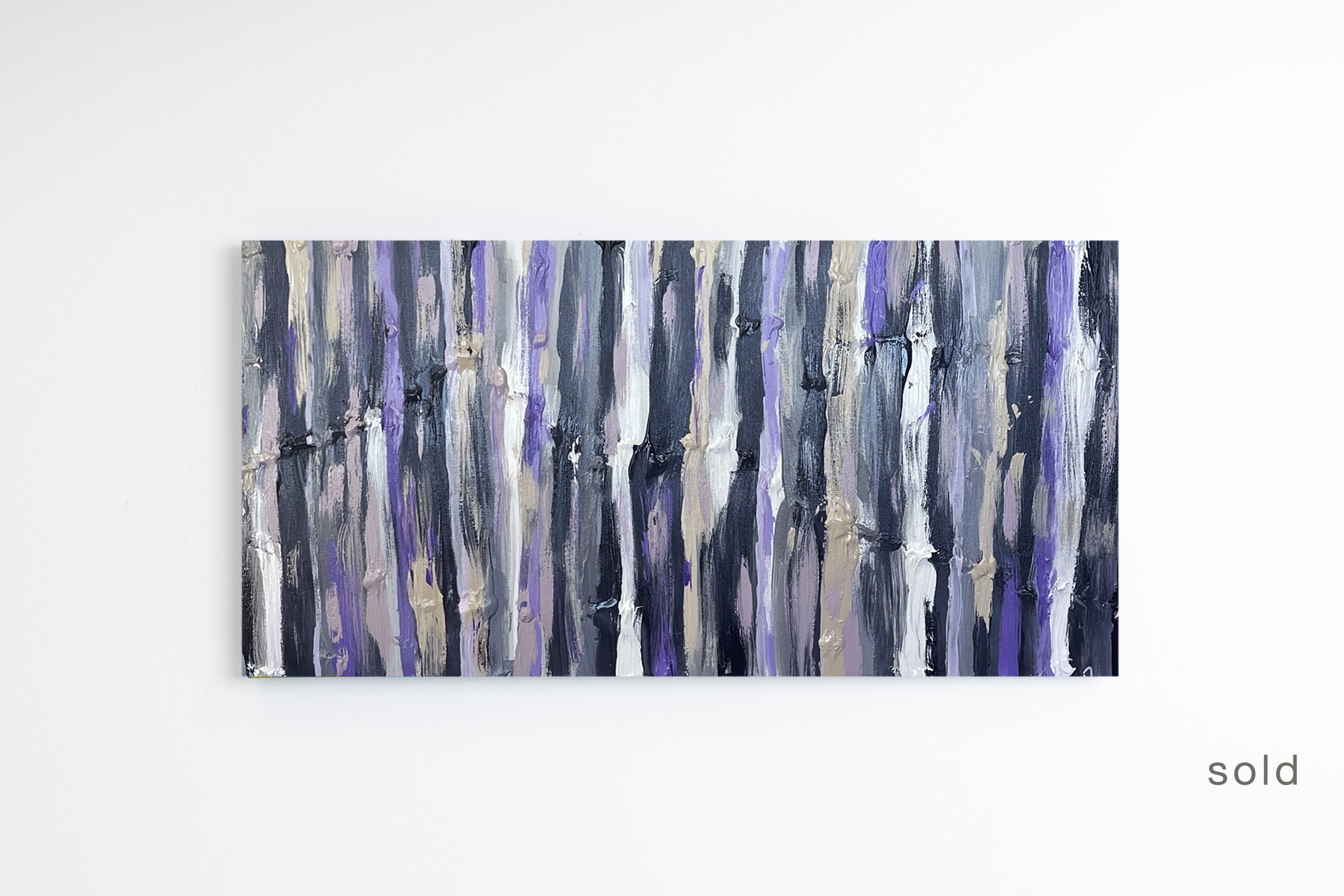 Lavender Licorice | 48W x 24H x 1D | Acrylic on Canvas