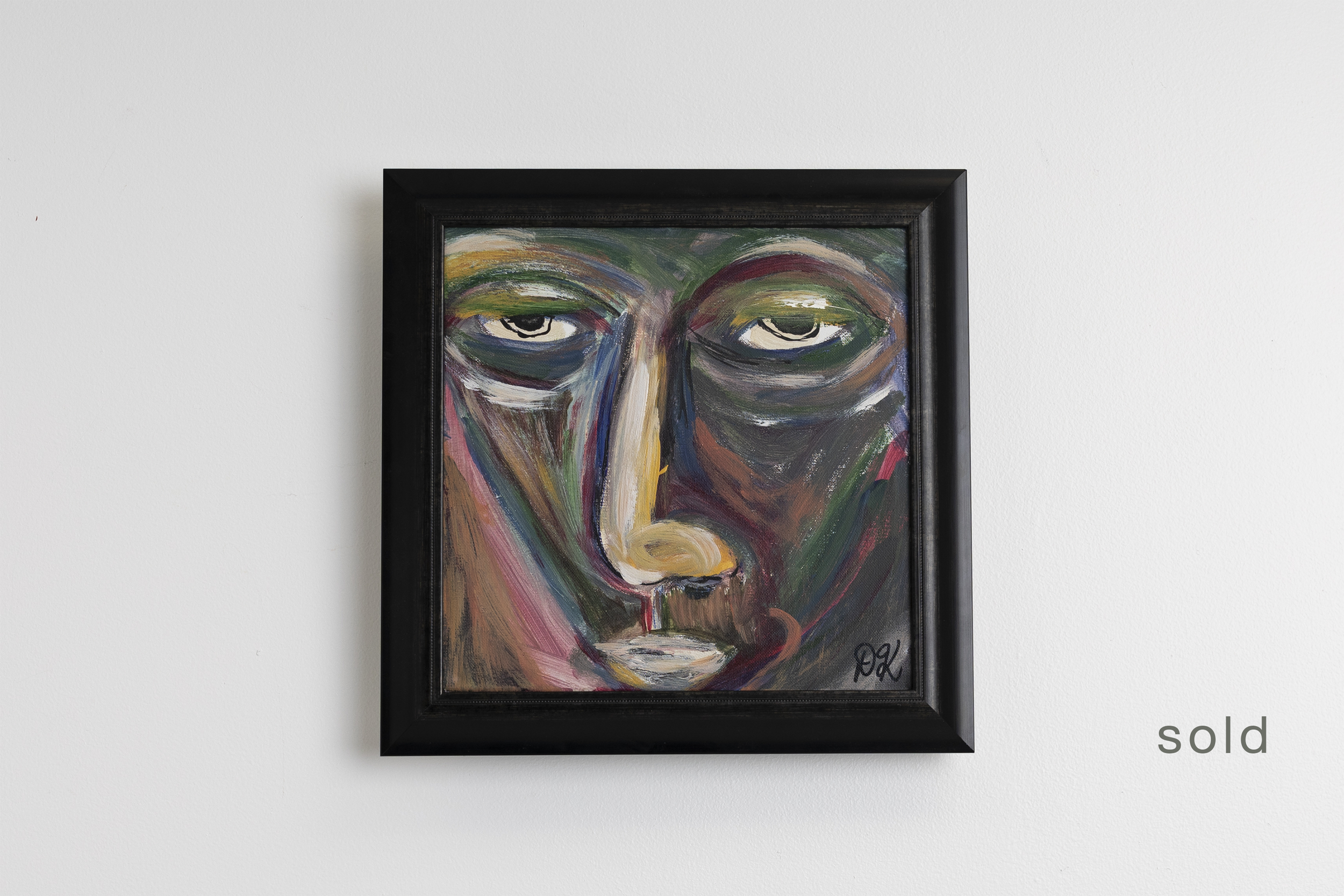 Claude | No.8 | Acrylic On Canvas | 15W x 15H | Framed | Sold