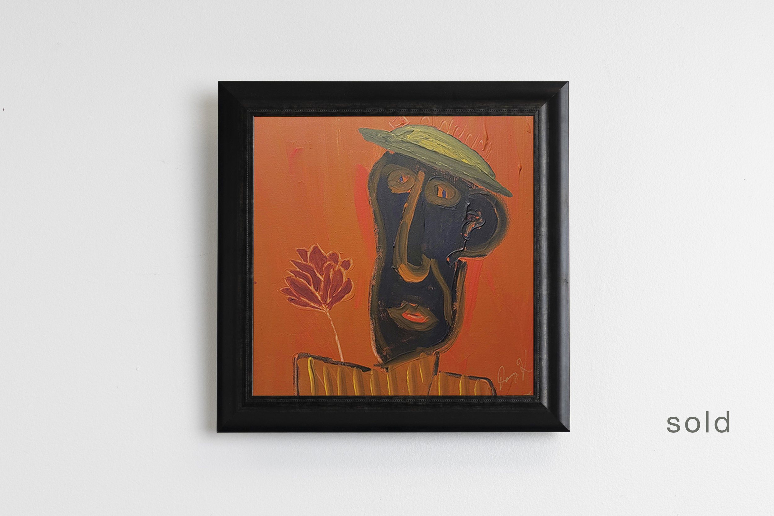 Stu | No. 1 | Acrylic On Canvas | 15W x 15H | Framed | Sold