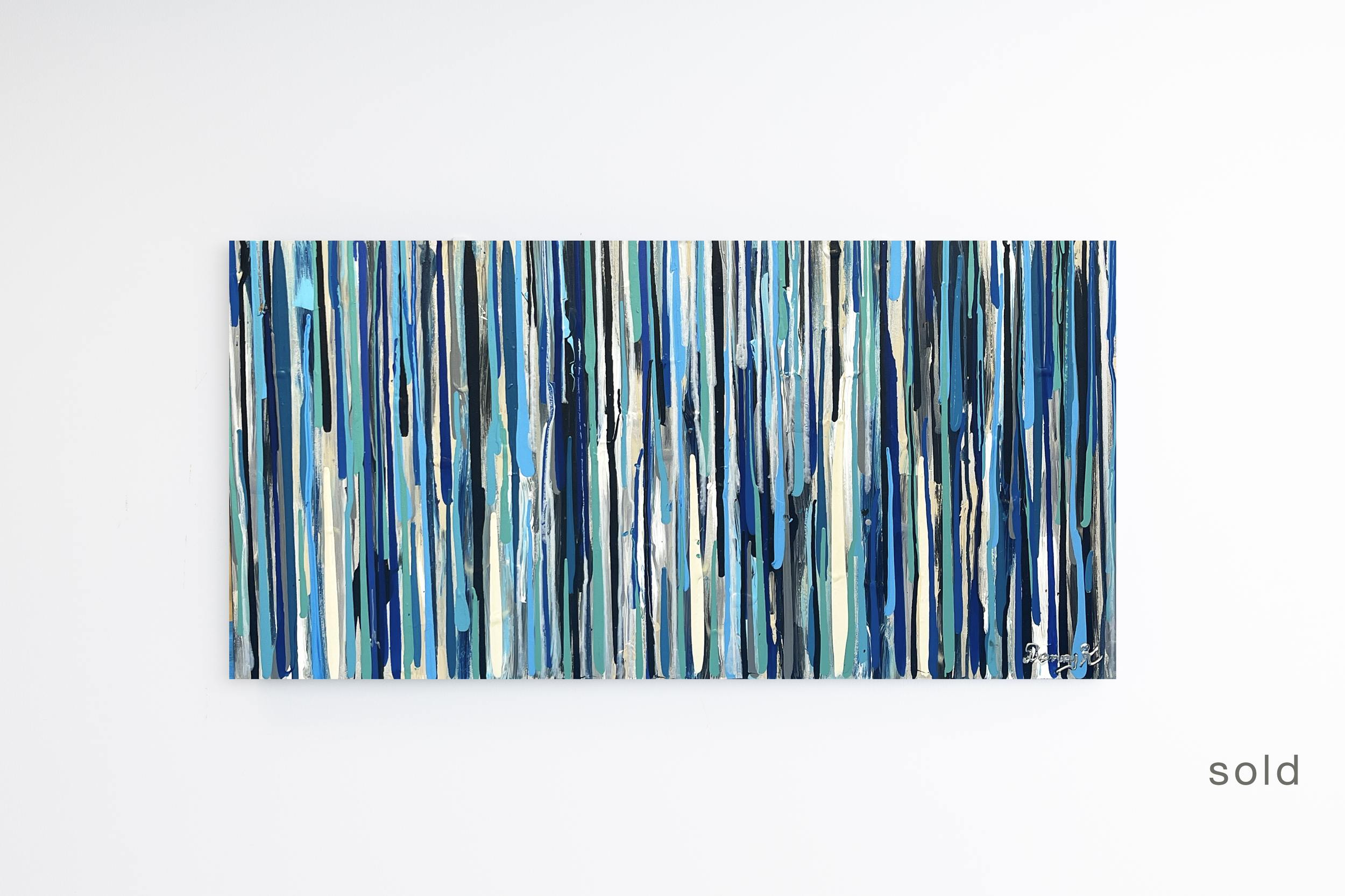 Sunshine Waterfall | 48W x 24H x 1D | Acrylic On Canvas