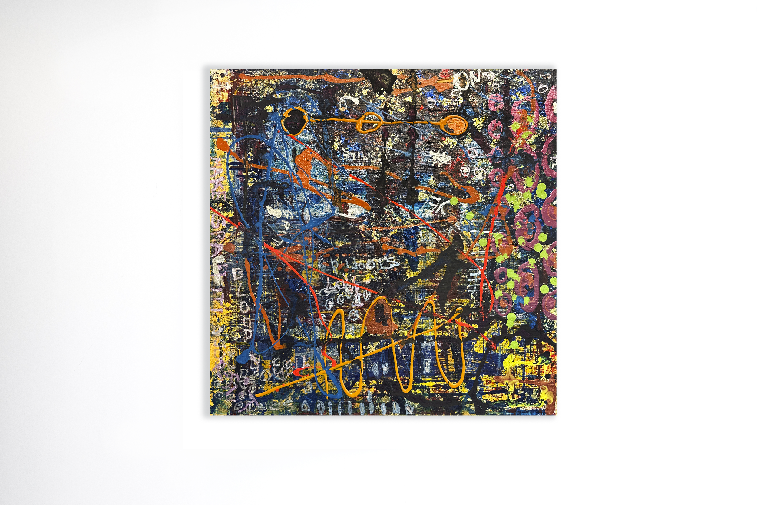 Untitled | Acrylic, Oil, Acrylic Markers On Canvas | Available