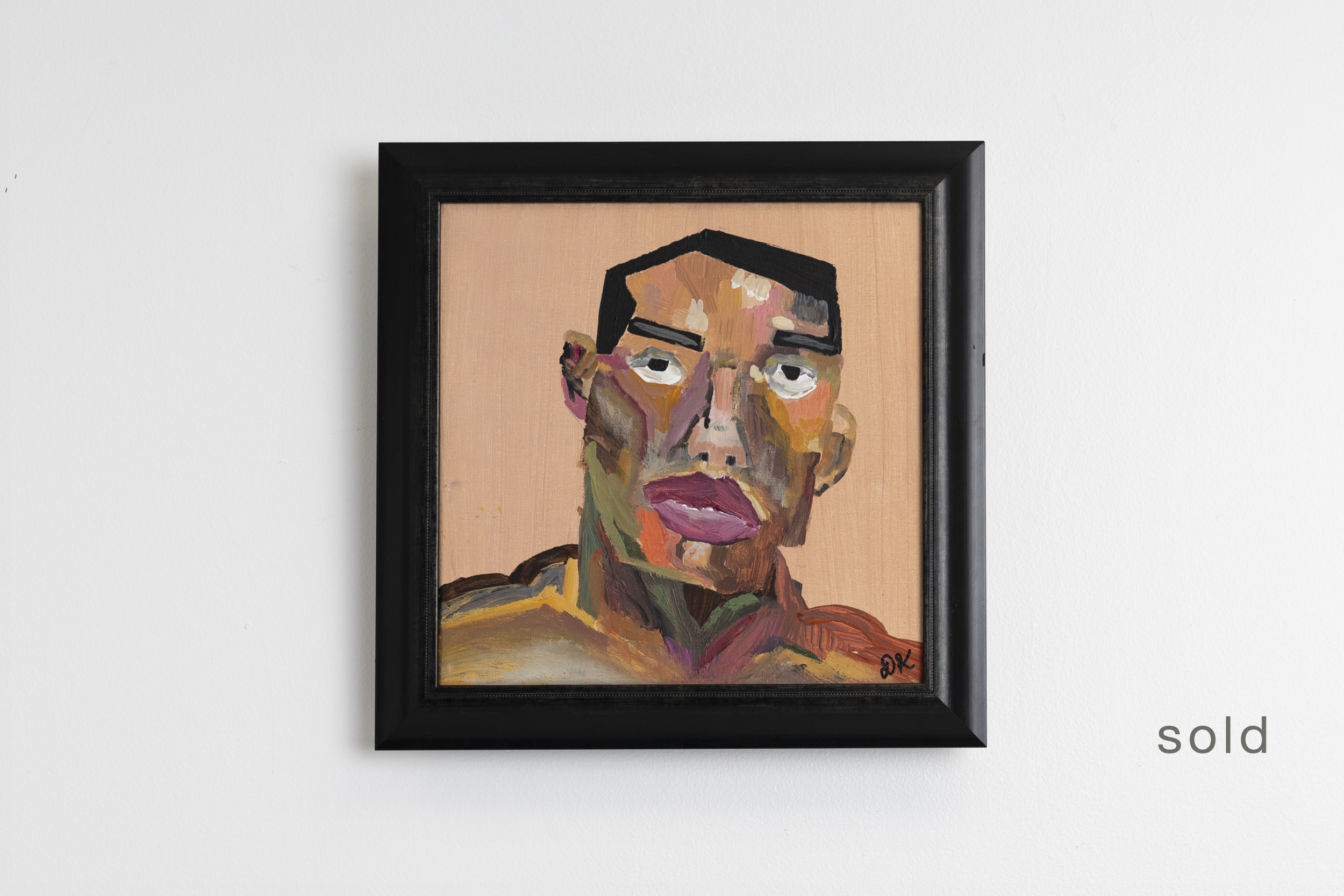 Fighter | No. 4 | Acrylic On Canvas | 15W x 15H | Framed | Sold