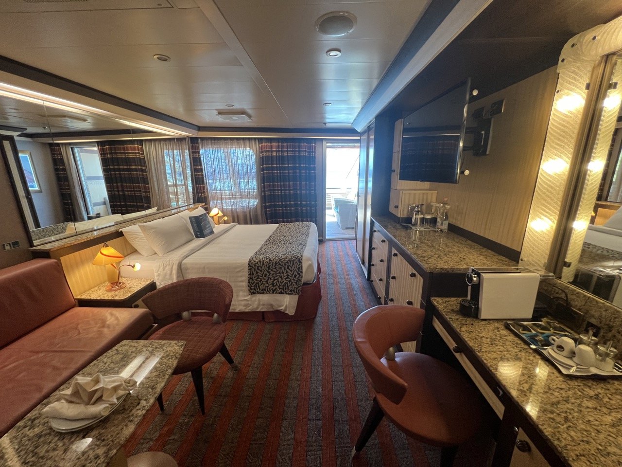 LOOK at this balcony! Welcome to a Samsara Suite onboard Costa Diadema.