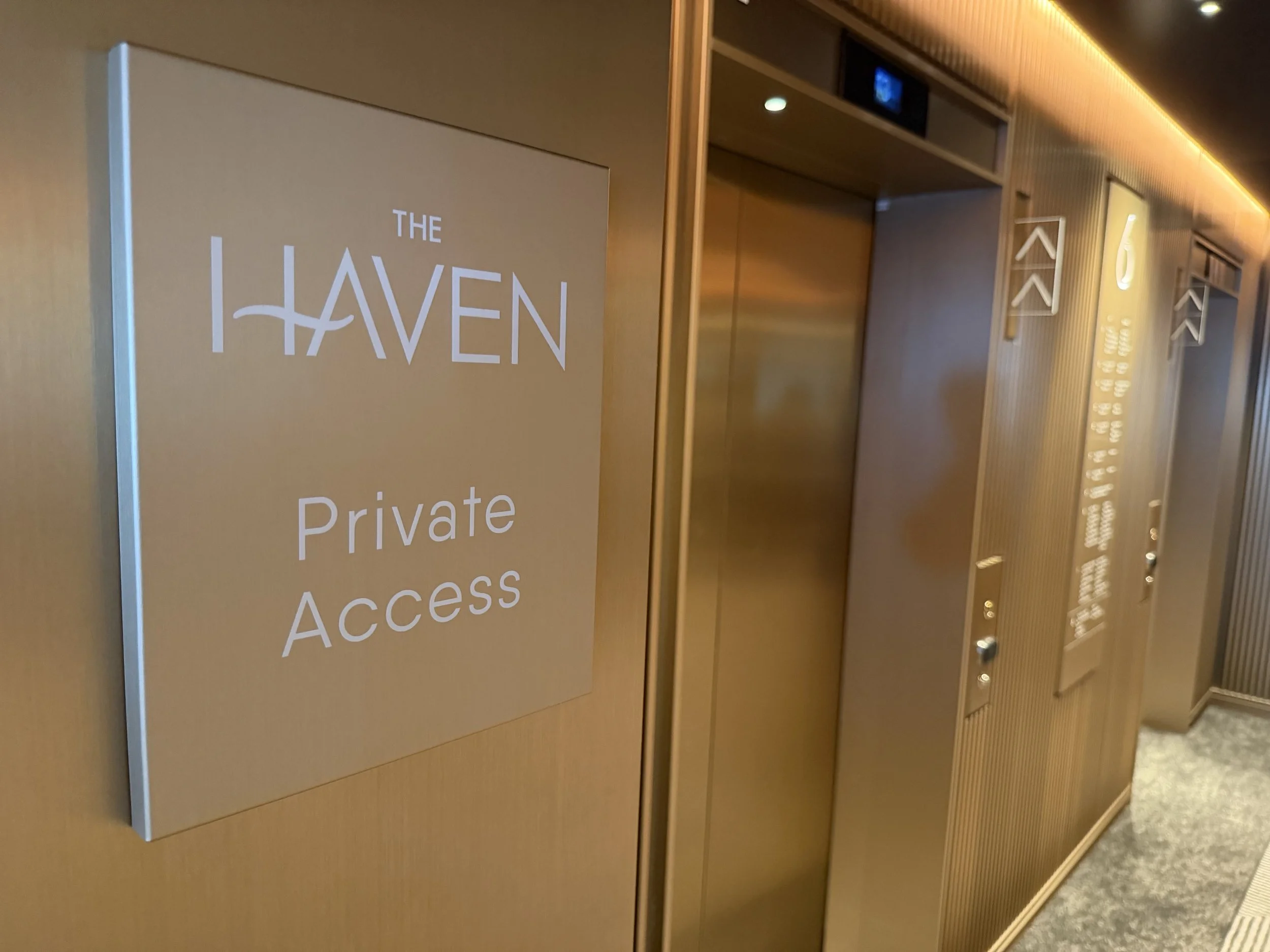 The Haven Private Elevators onboard Norwegian Luna, © Fraser at Sea