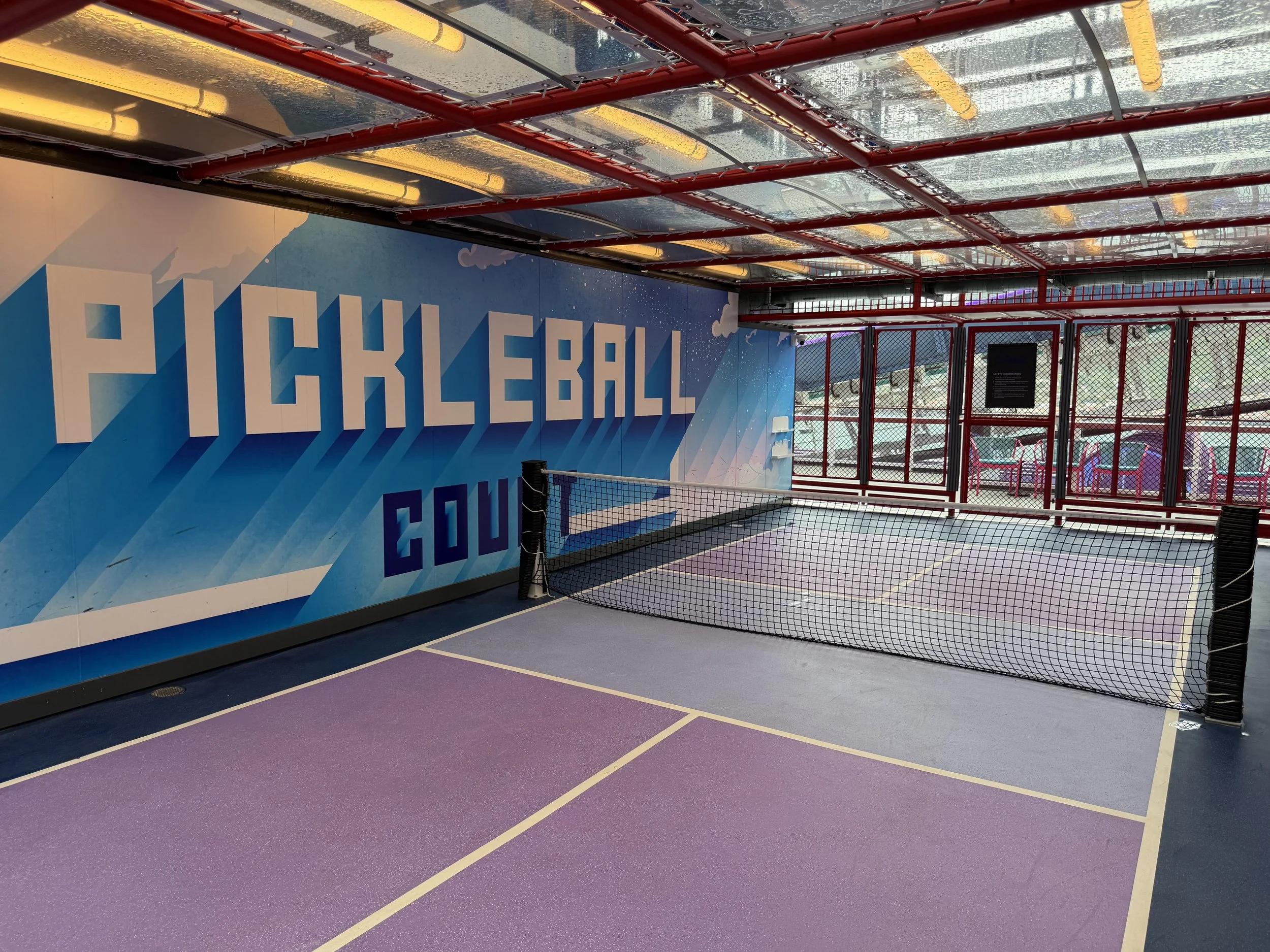 Pickleball Court onboard Norwegian Luna, © Fraser at Sea