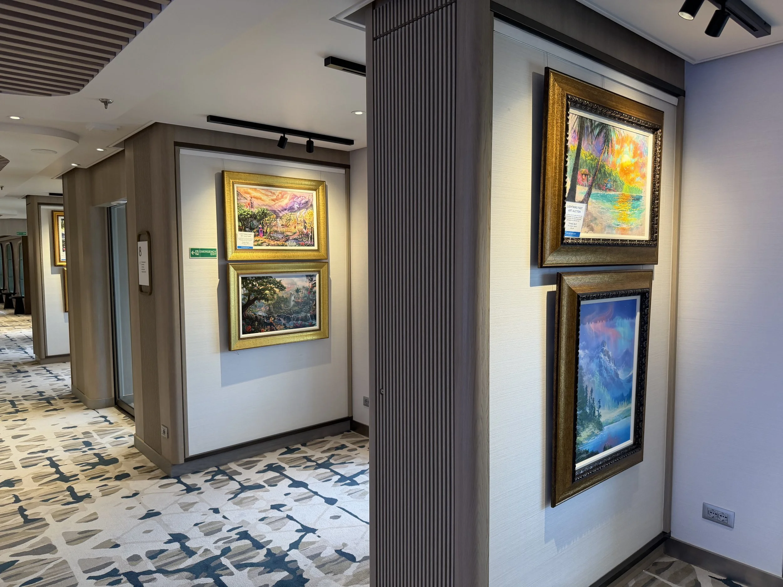 Art Gallery onboard Norwegian Luna, © Fraser at Sea