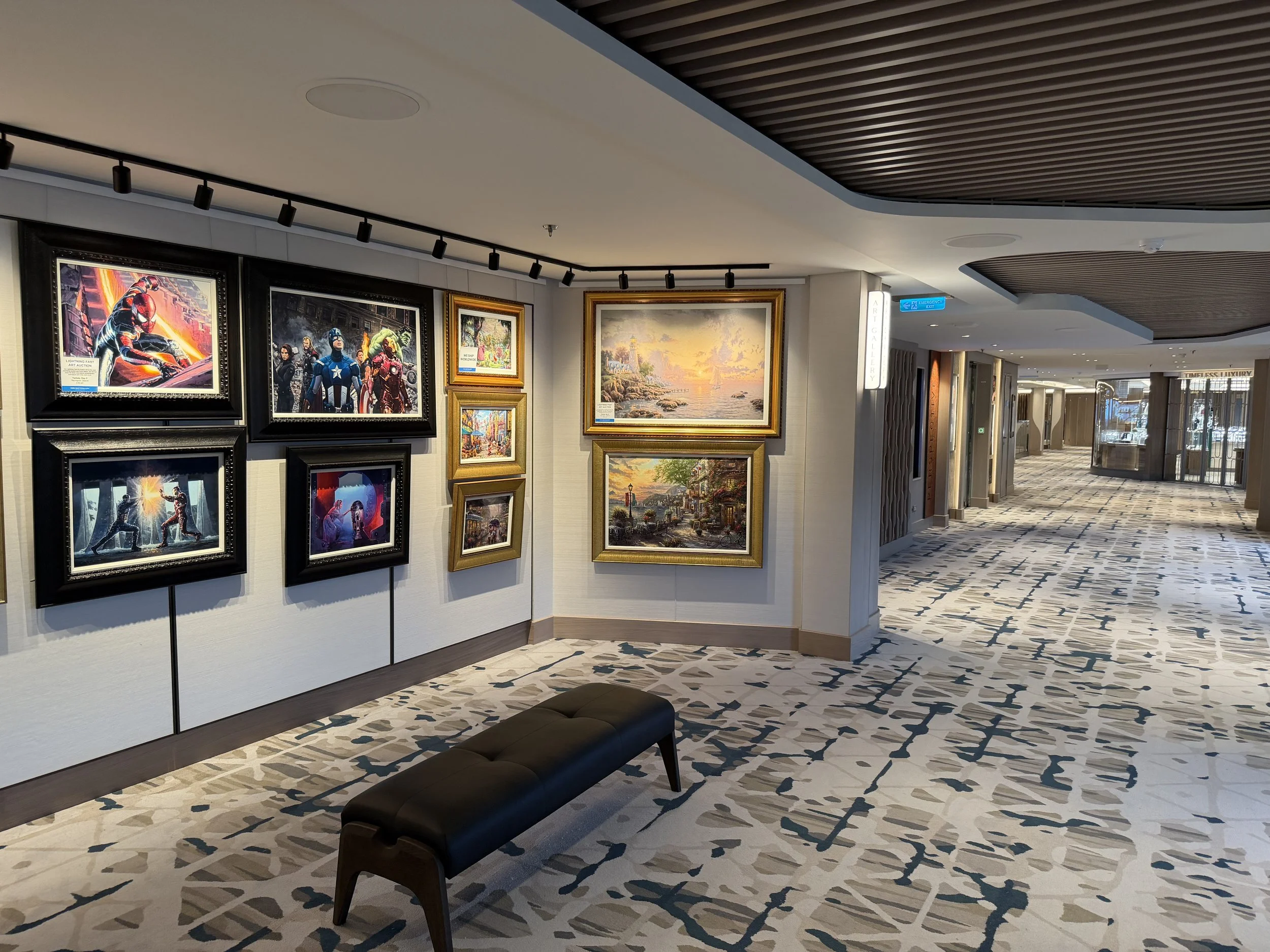Art Gallery onboard Norwegian Luna, © Fraser at Sea