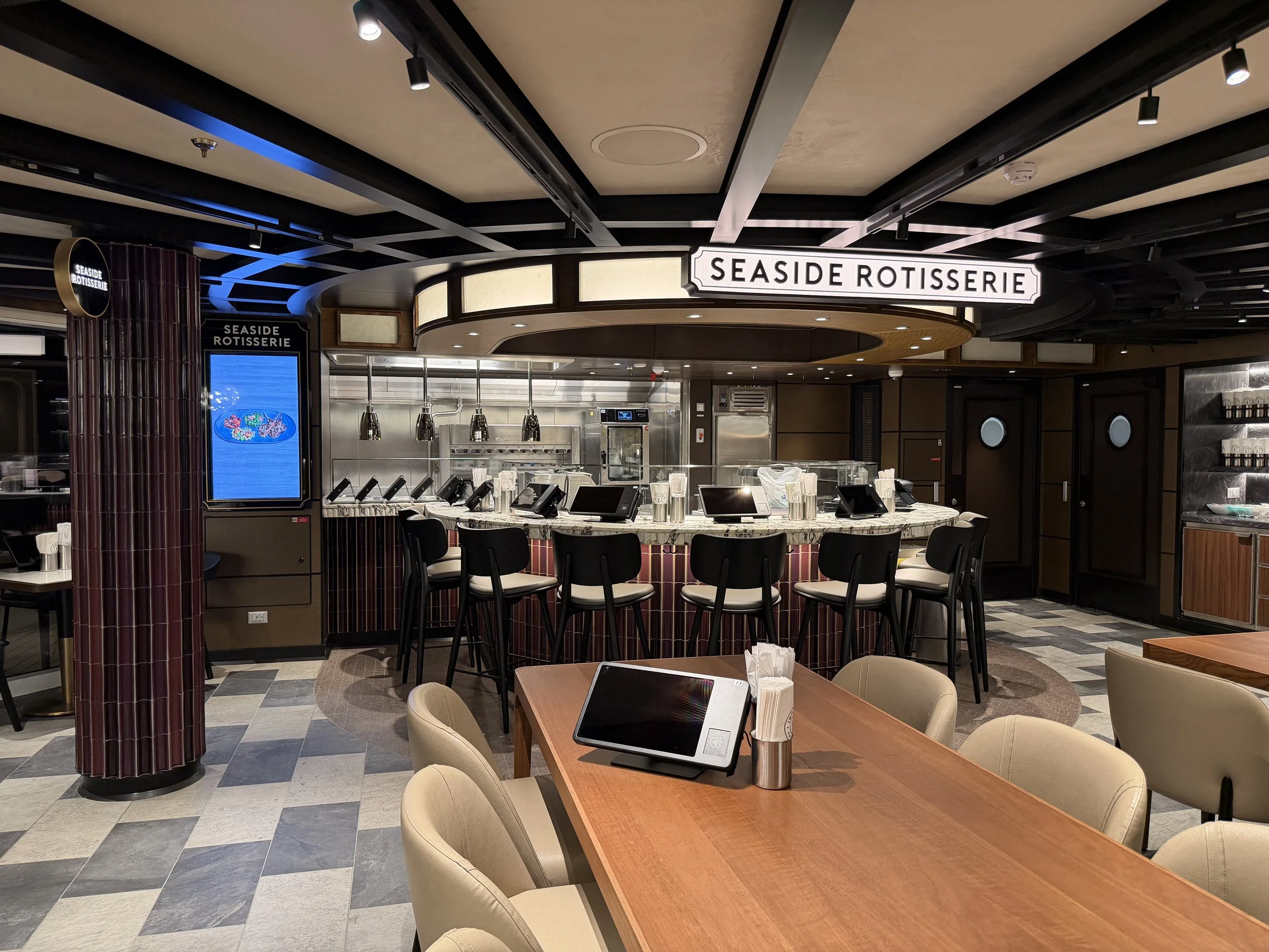 Indulge Food Hall onboard Norwegian Luna, © Fraser at Sea
