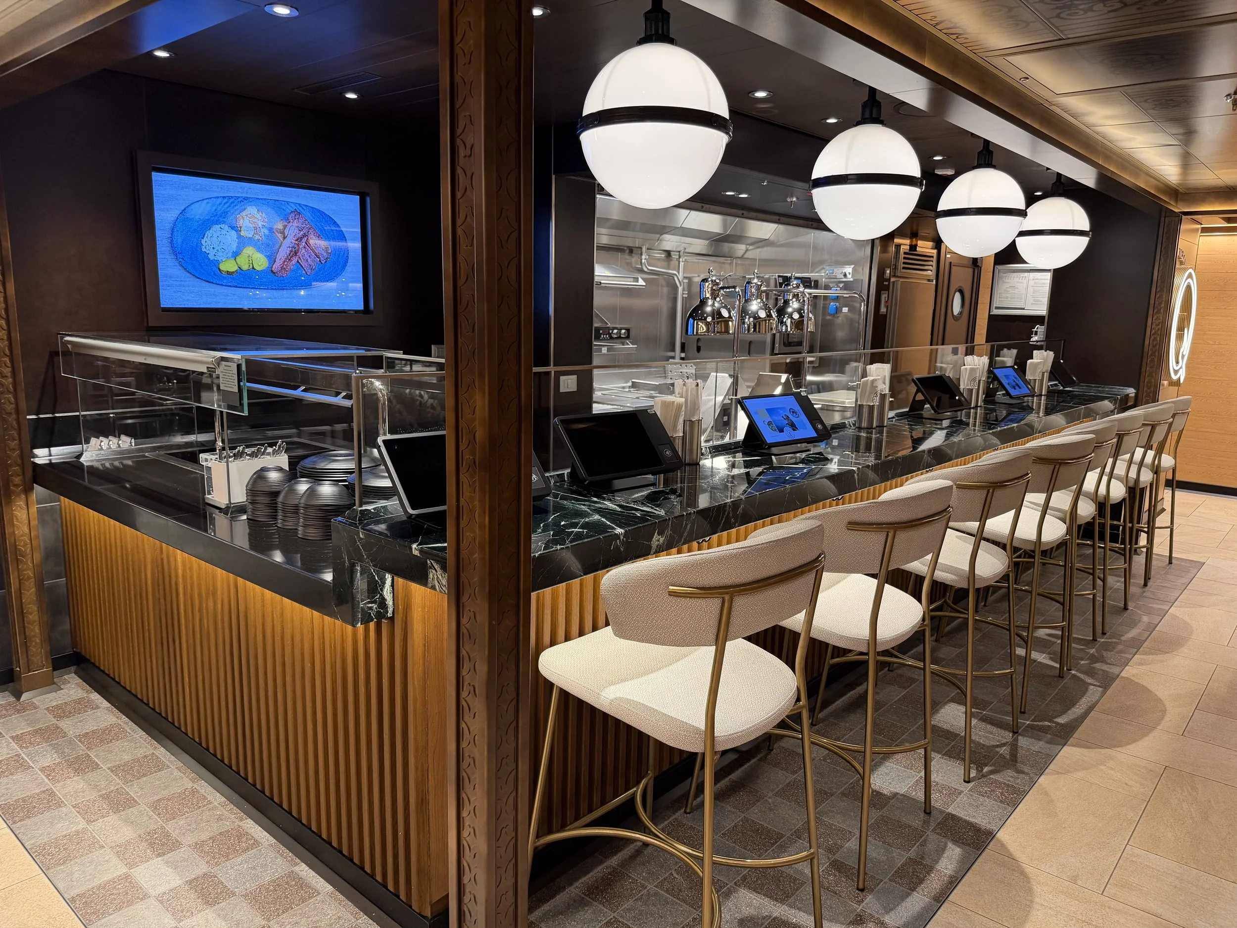 Indulge Food Hall onboard Norwegian Luna, © Fraser at Sea