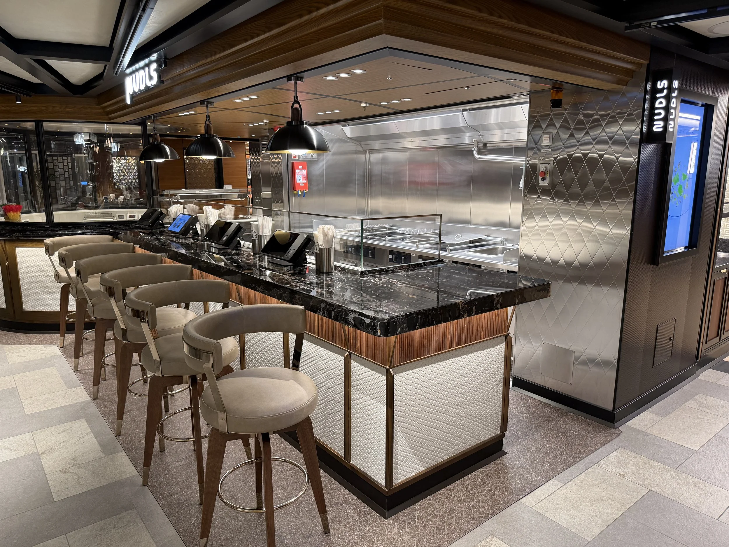 Indulge Food Hall onboard Norwegian Luna, © Fraser at Sea