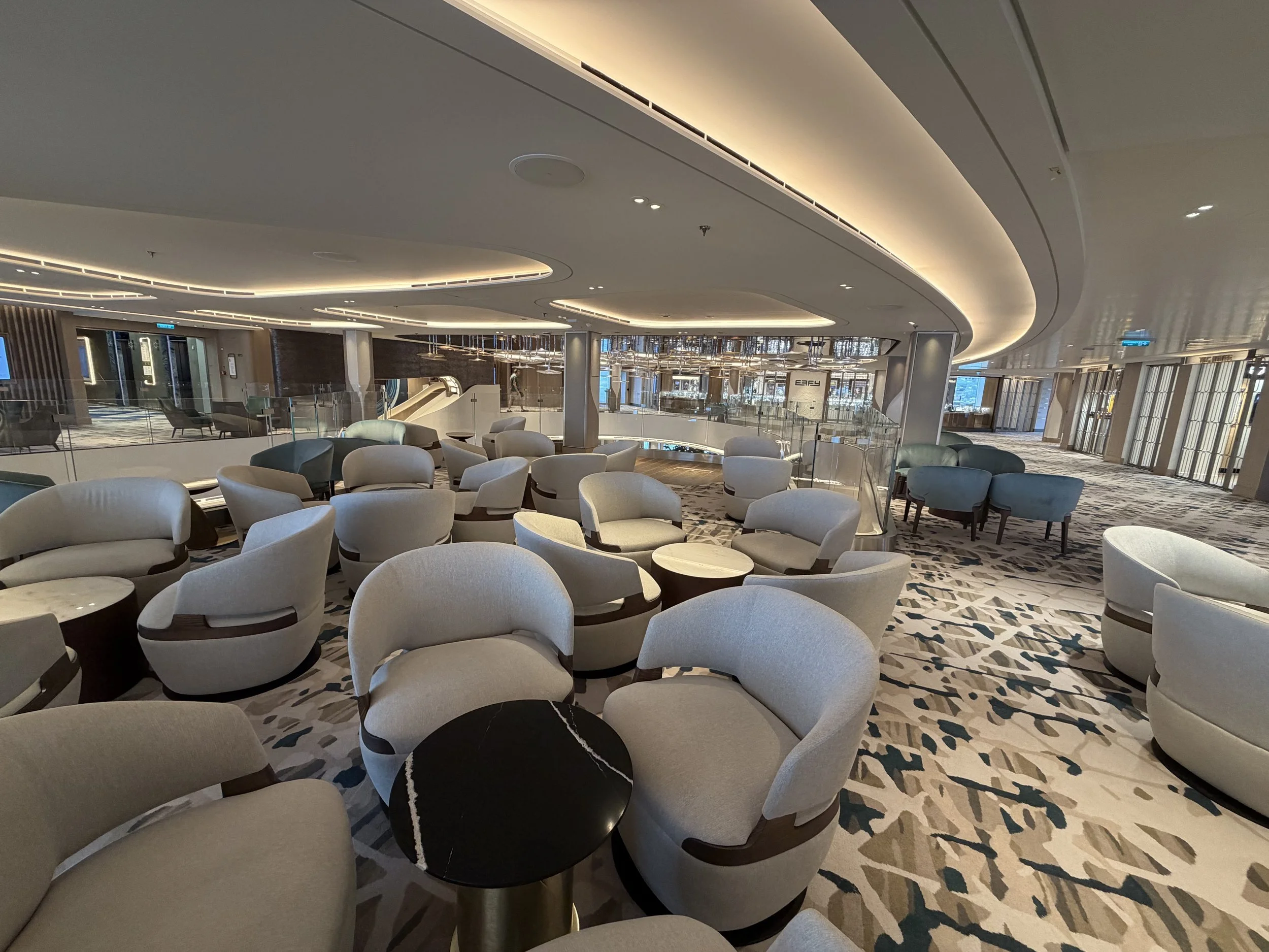 Penrose Atrium onboard Norwegian Luna, © Fraser at Sea
