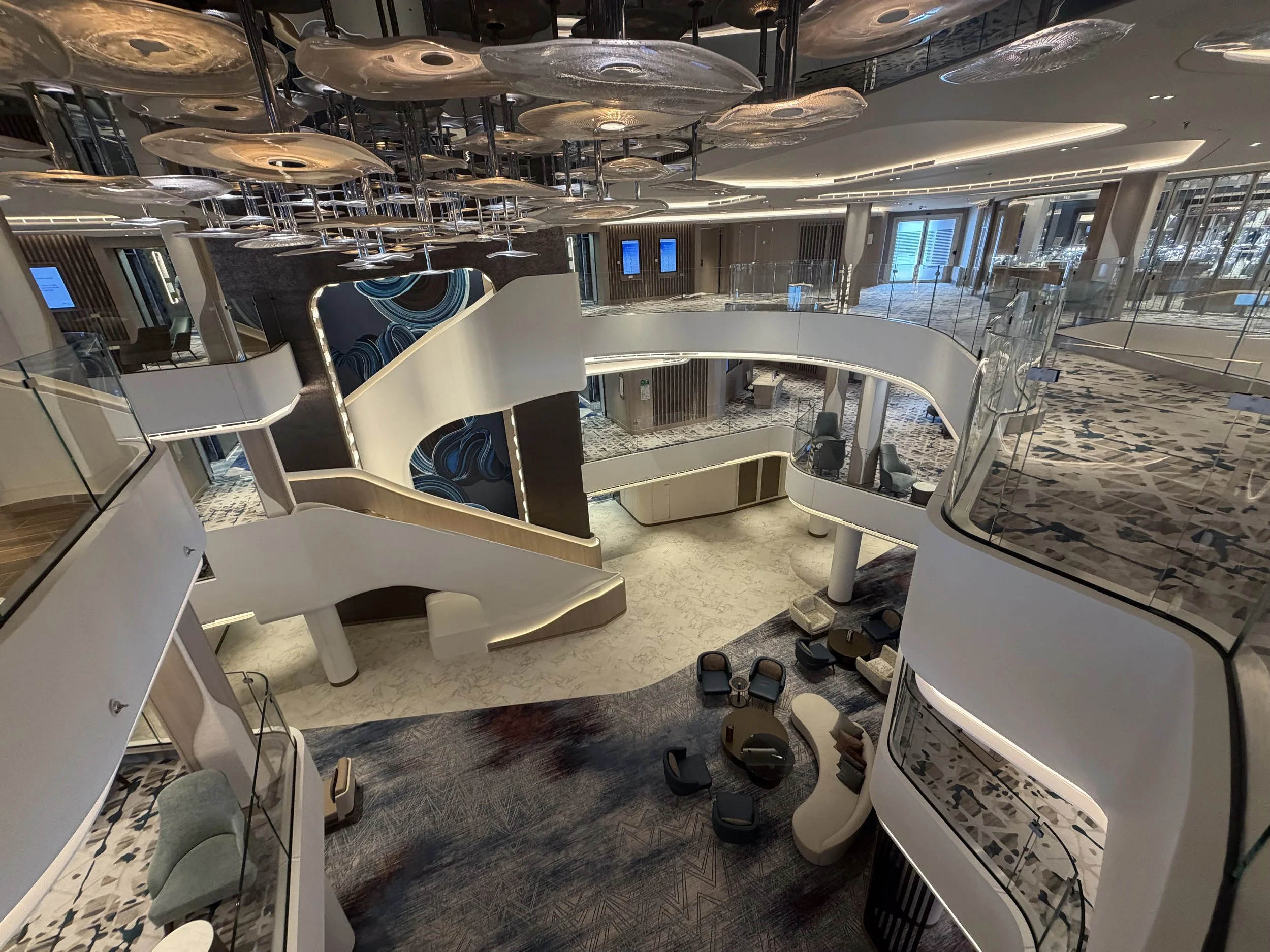 Penrose Atrium onboard Norwegian Luna, © Fraser at Sea