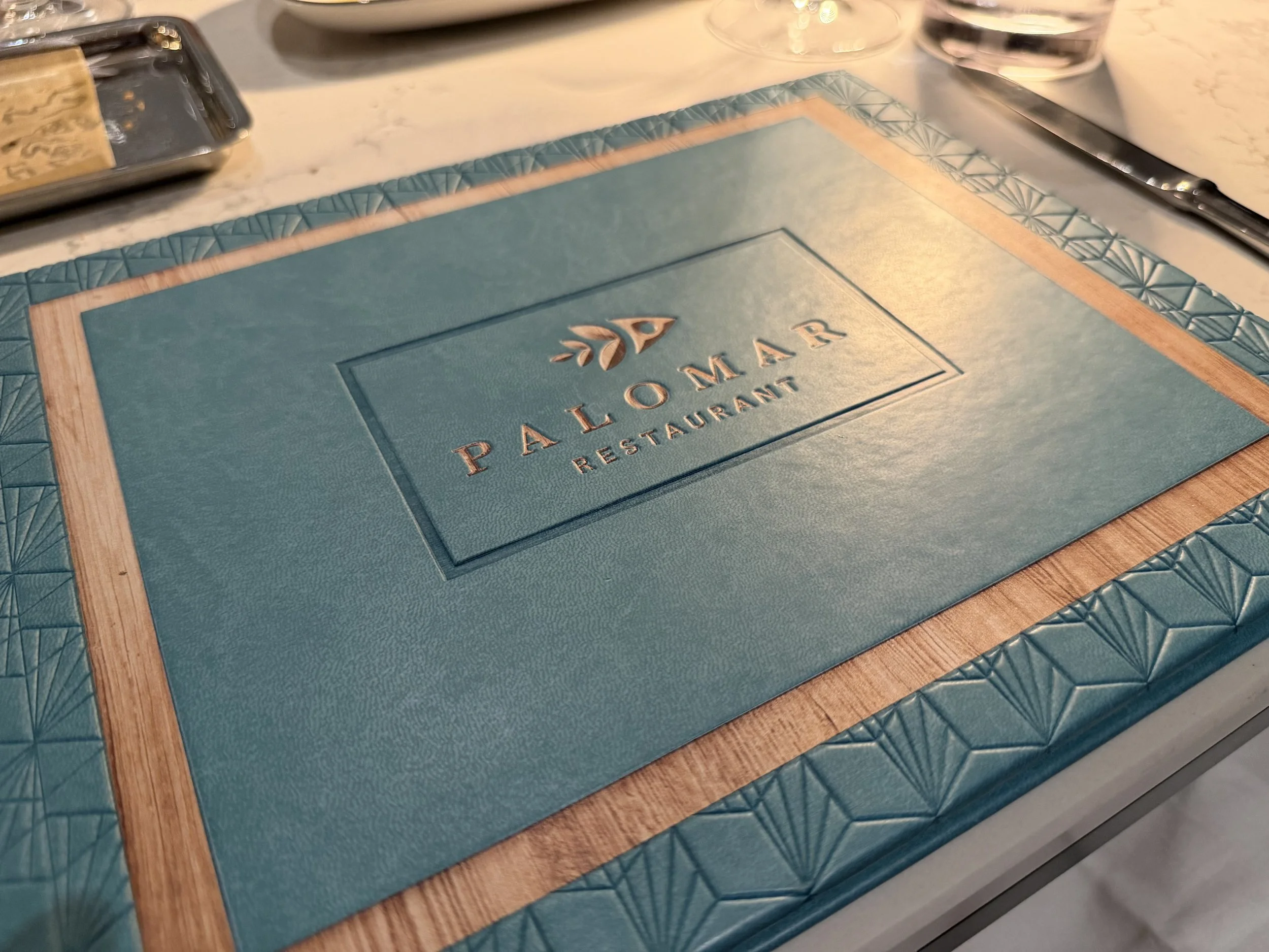 The Menu at Palomar onboard Norwegian Luna, © Fraser at Sea