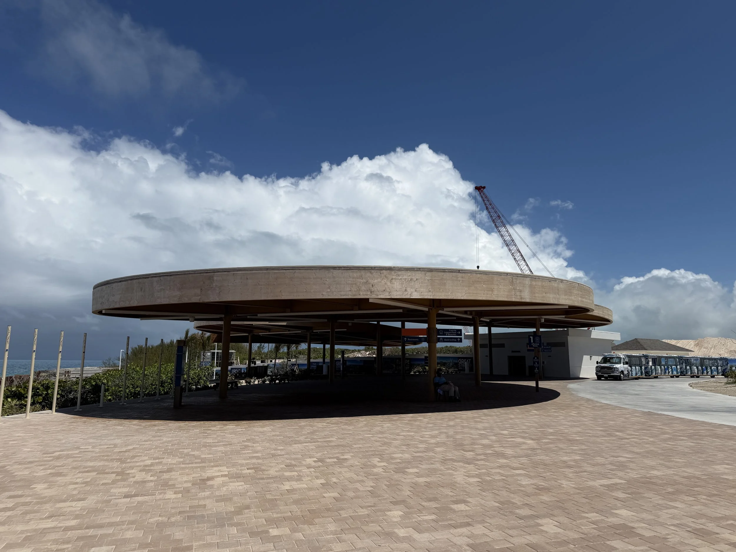 The Pavilion at Welcome Plaza on Great Stirrup Cay, © Fraser at Sea