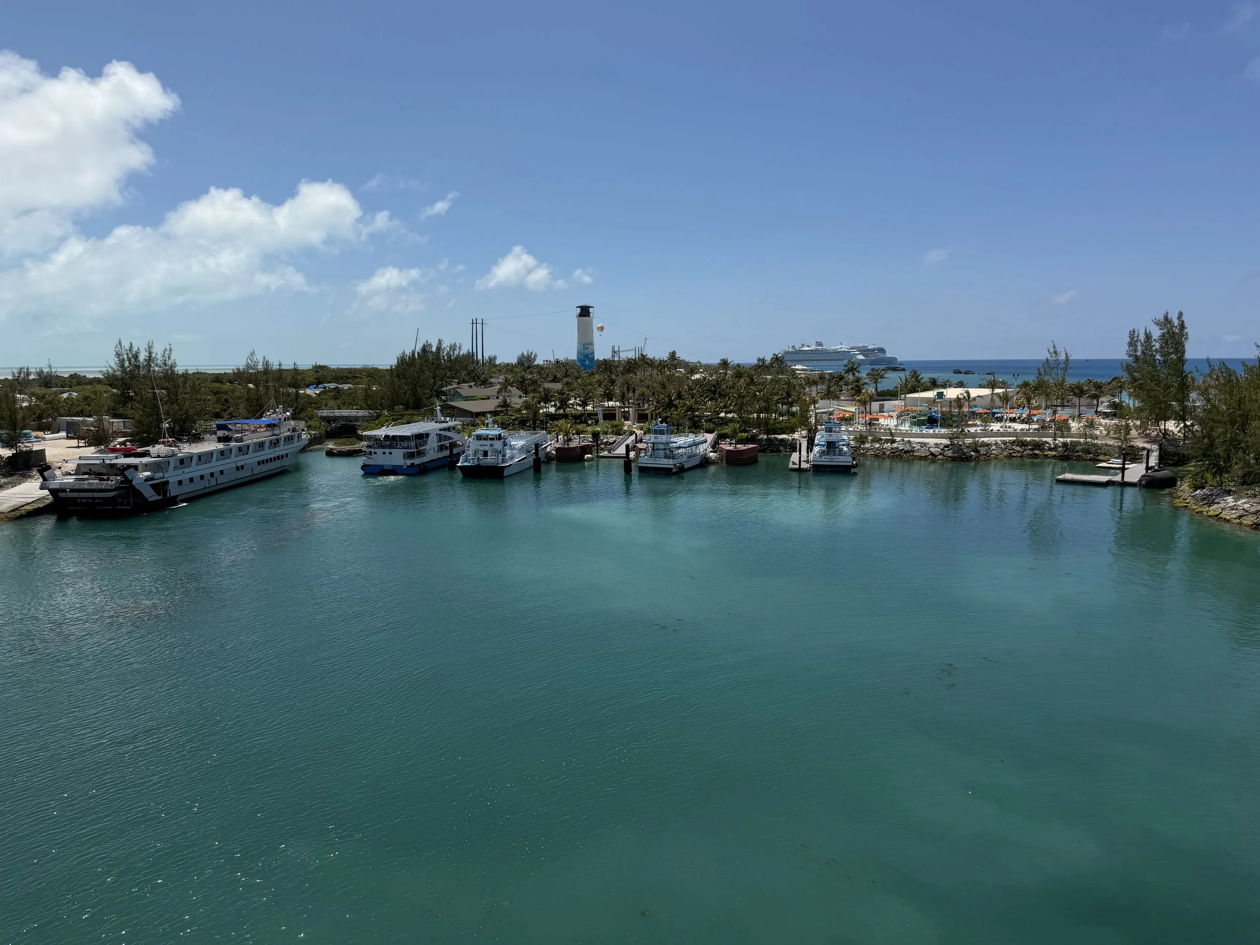 The view of the Island from Panoramic Bridge on Great Stirrup Cay, © Fraser at Sea