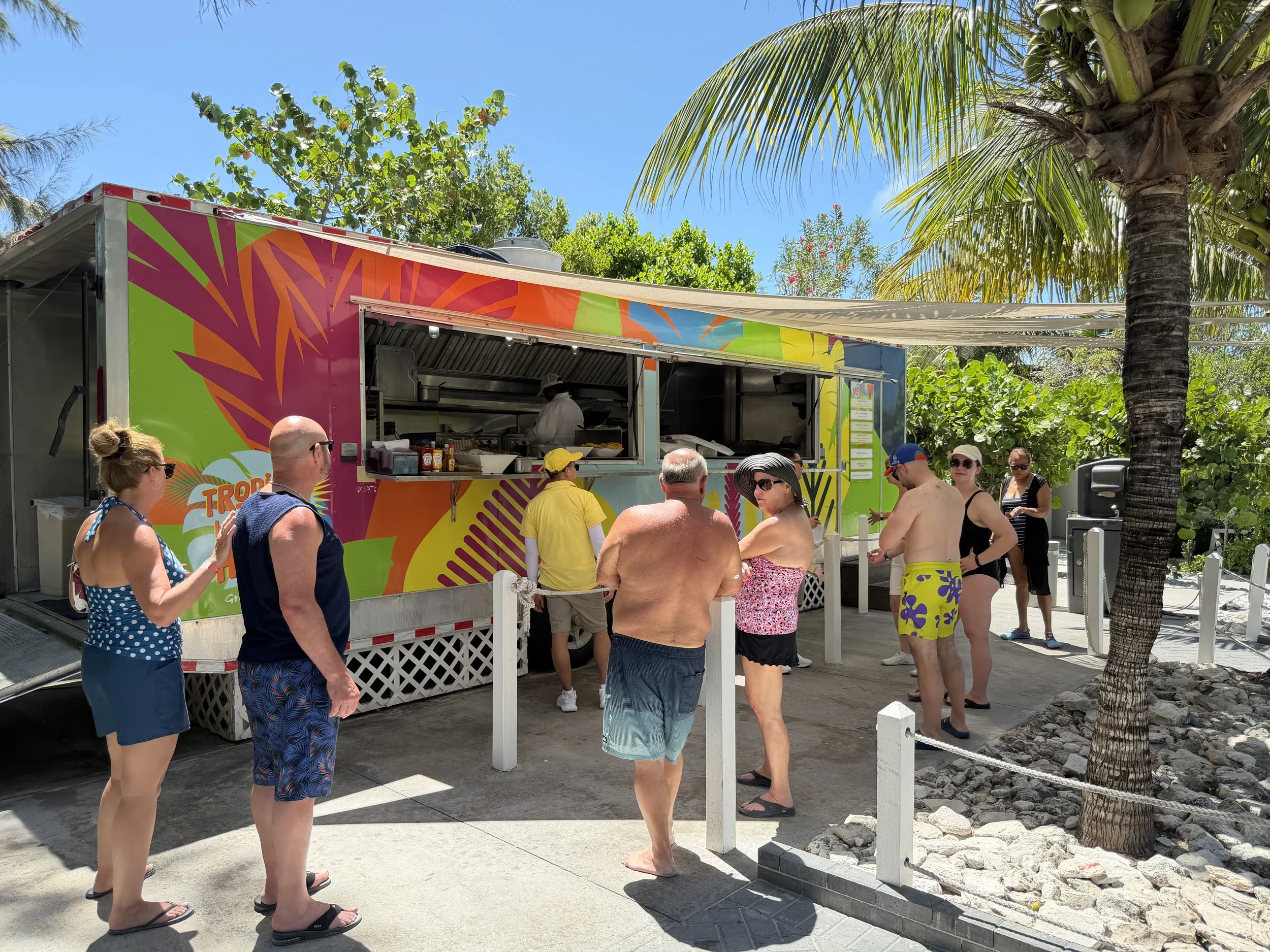 The Food Truck on Great Stirrup Cay, © Fraser at Sea