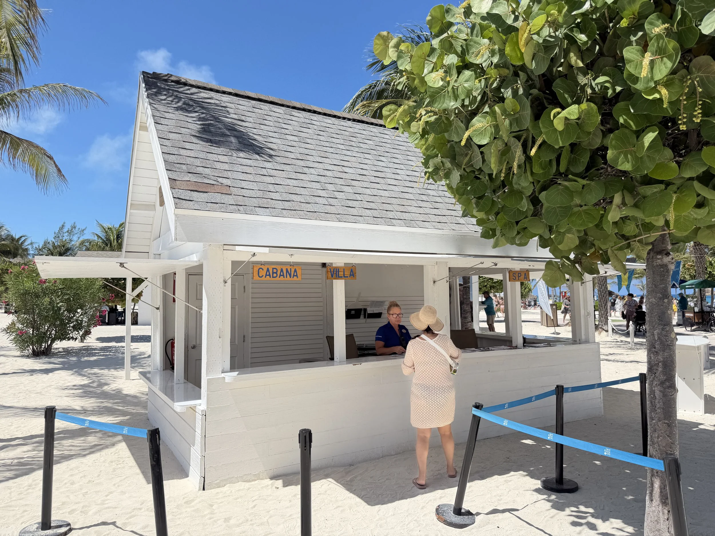 Cabana, Villa and Spa Check-in on Great Stirrup Cay, © Fraser at Sea