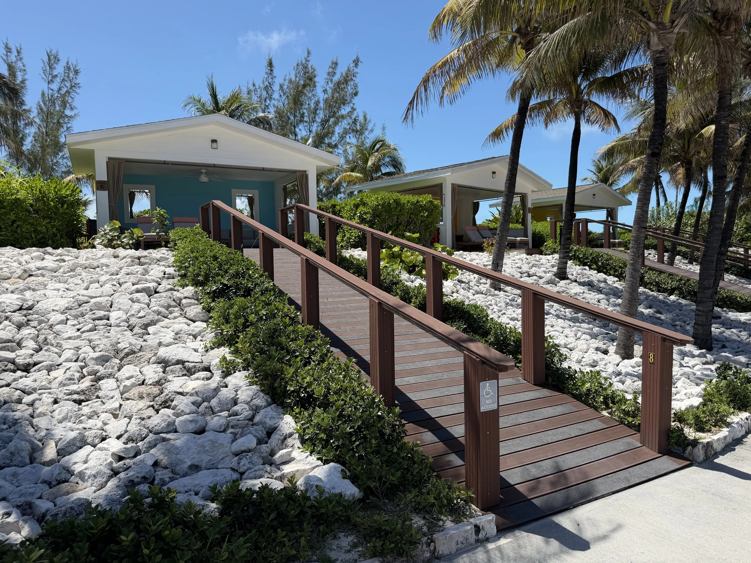 Cabanas on the Cay on Great Stirrup Cay, © Fraser at Sea