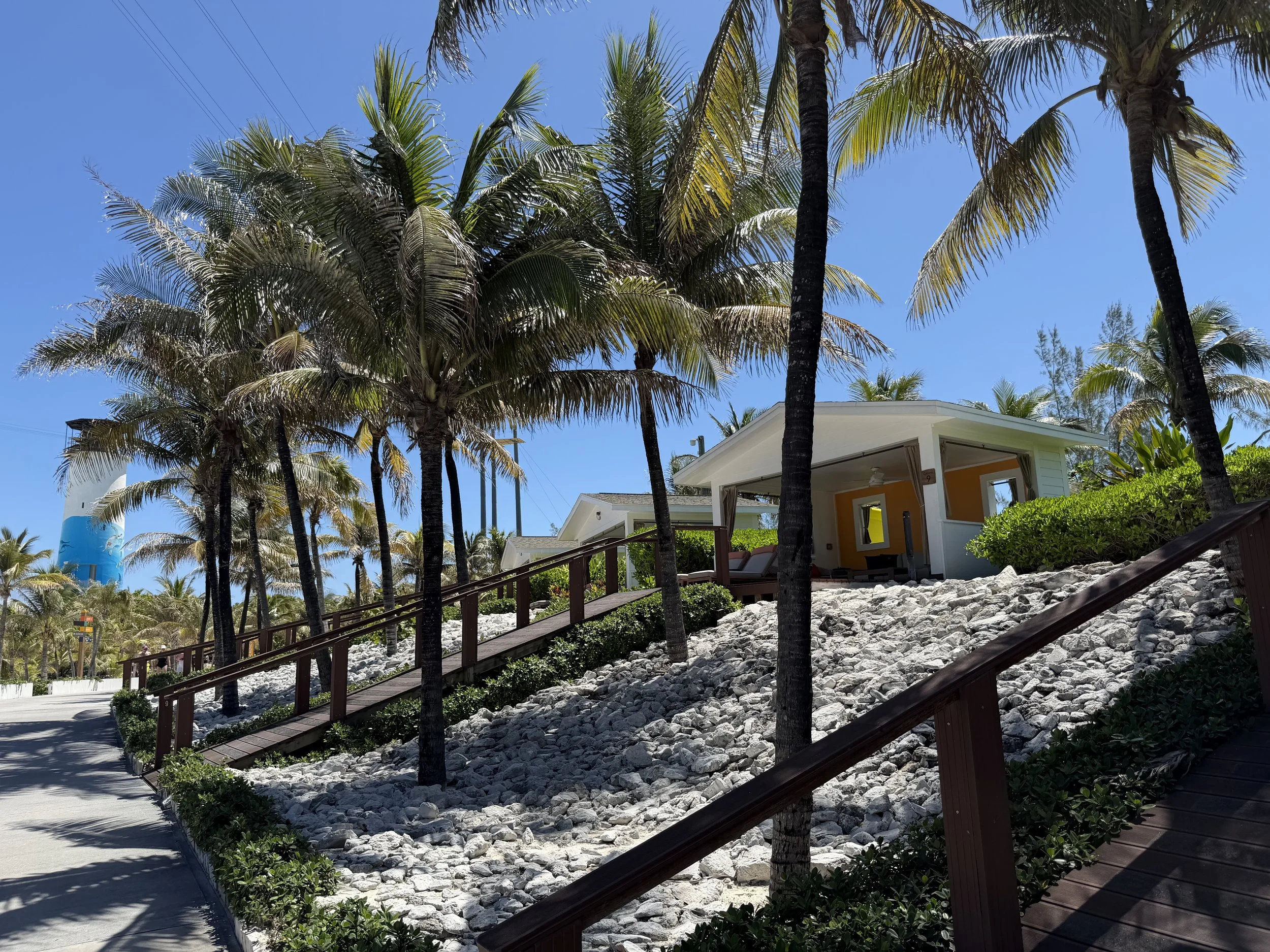 Cabanas on the Cay on Great Stirrup Cay, © Fraser at Sea